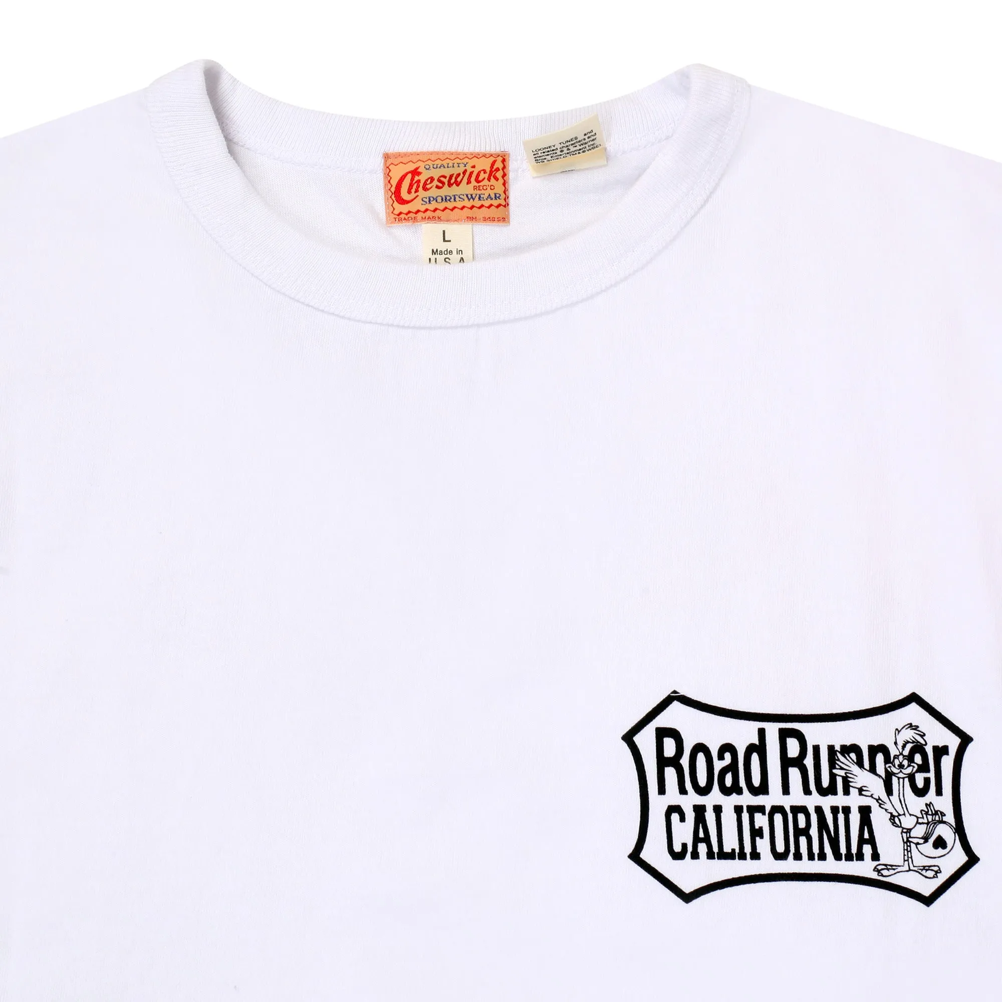 Looney Tunes Road Runner CH78502 Motor Service White T-shirt CHES11076 sold by SugarCane Jeans product image thumbnail 3