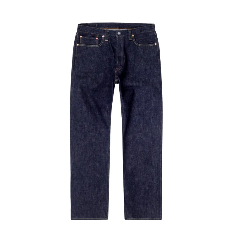 Made in USA Dead Stock 13oz Rinsed Wash SC41872A Navy Jeans CANE10617 sold by SugarCane Jeans