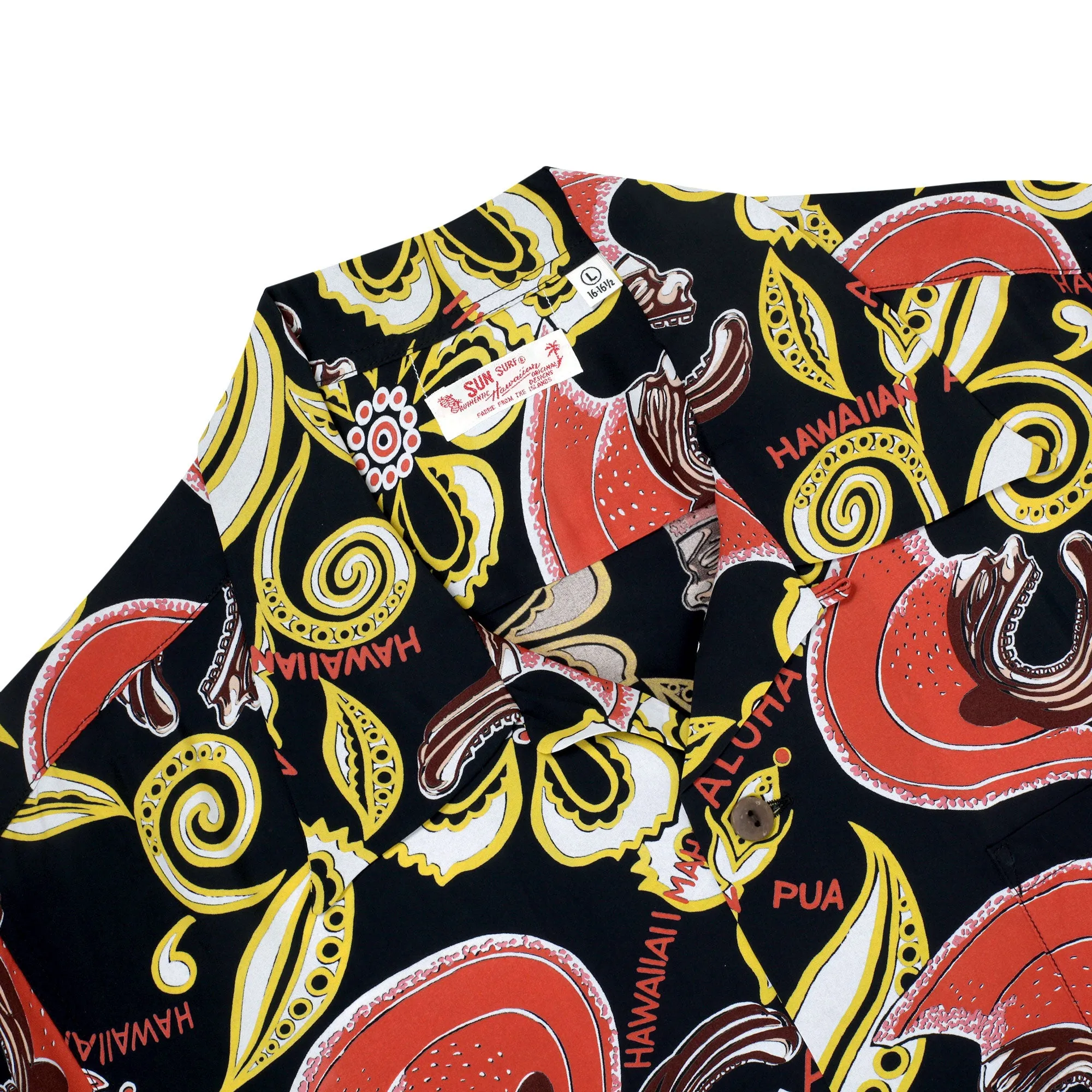 Mahiole Printed SS38333 Rayon Made Black Hawaiian Shirt SURF11097 sold by SugarCane Jeans product image thumbnail 3