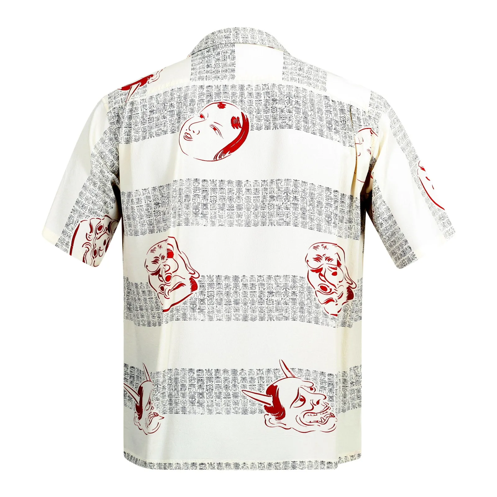 Mens Noh-Men Printed SS37790 Rayon Off White Hawaiian Shirt SURF8593 sold by SugarCane Jeans product image thumbnail 2