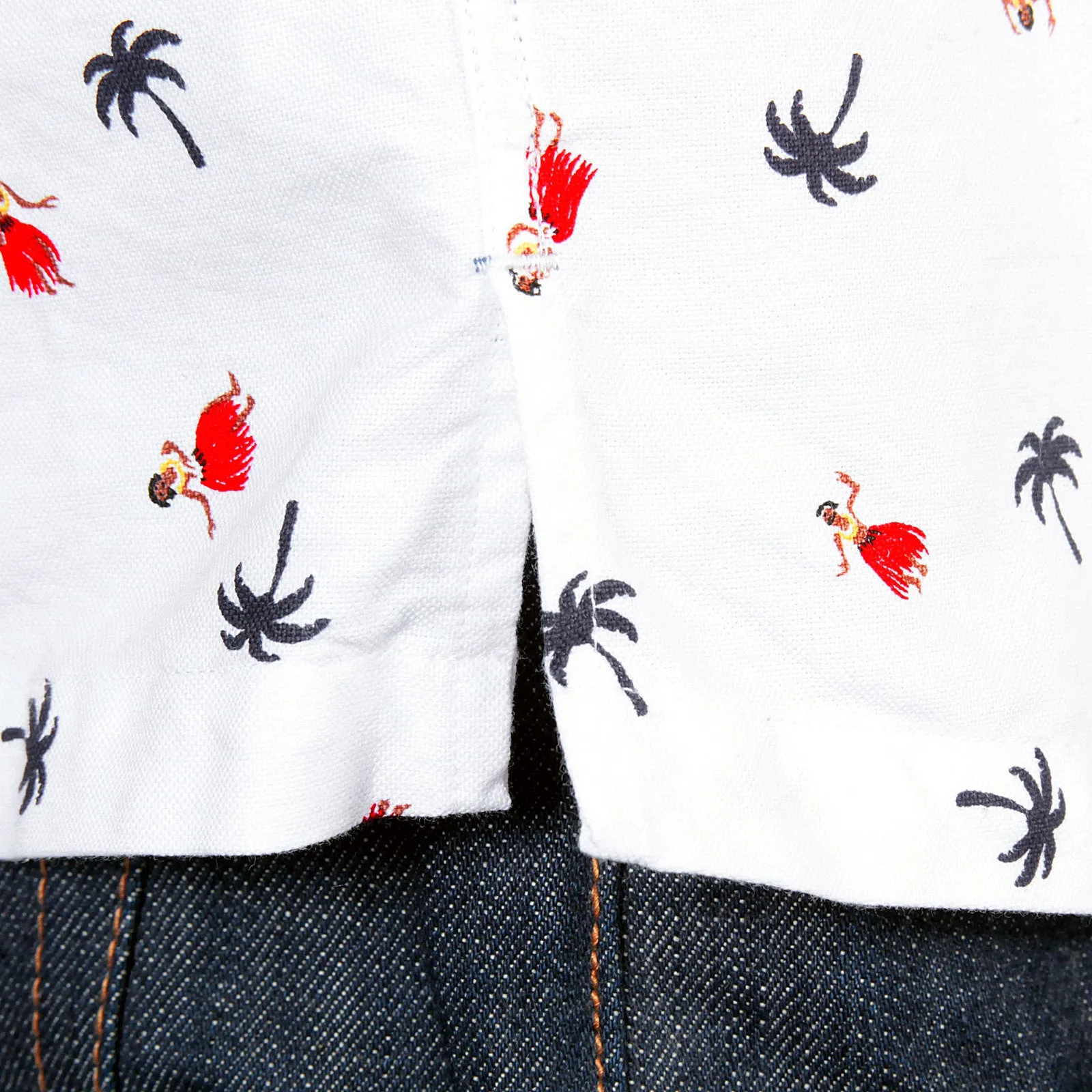 Mens Off White SS34973 Button Down Hula Dancer Printed Shirt SURF3813 sold by SugarCane Jeans product image thumbnail 2