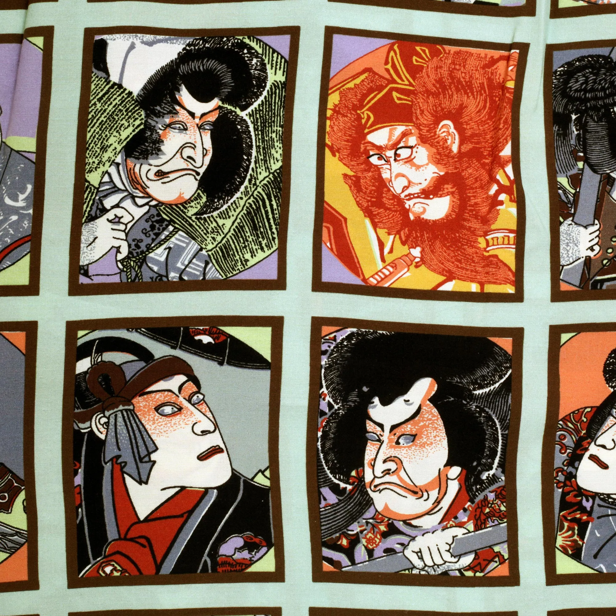 Mint Green Star of Hollywood SH36949 Kabuki Hawaiian Shirt SoH9370 sold by SugarCane Jeans product image thumbnail 4