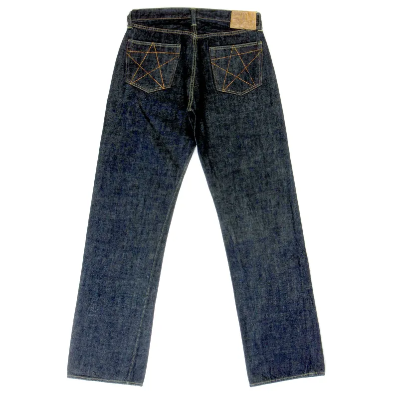 Navy Vintage Cut One Wash SC40045A Selvedge Denim Jeans CANE3143 sold by SugarCane Jeans