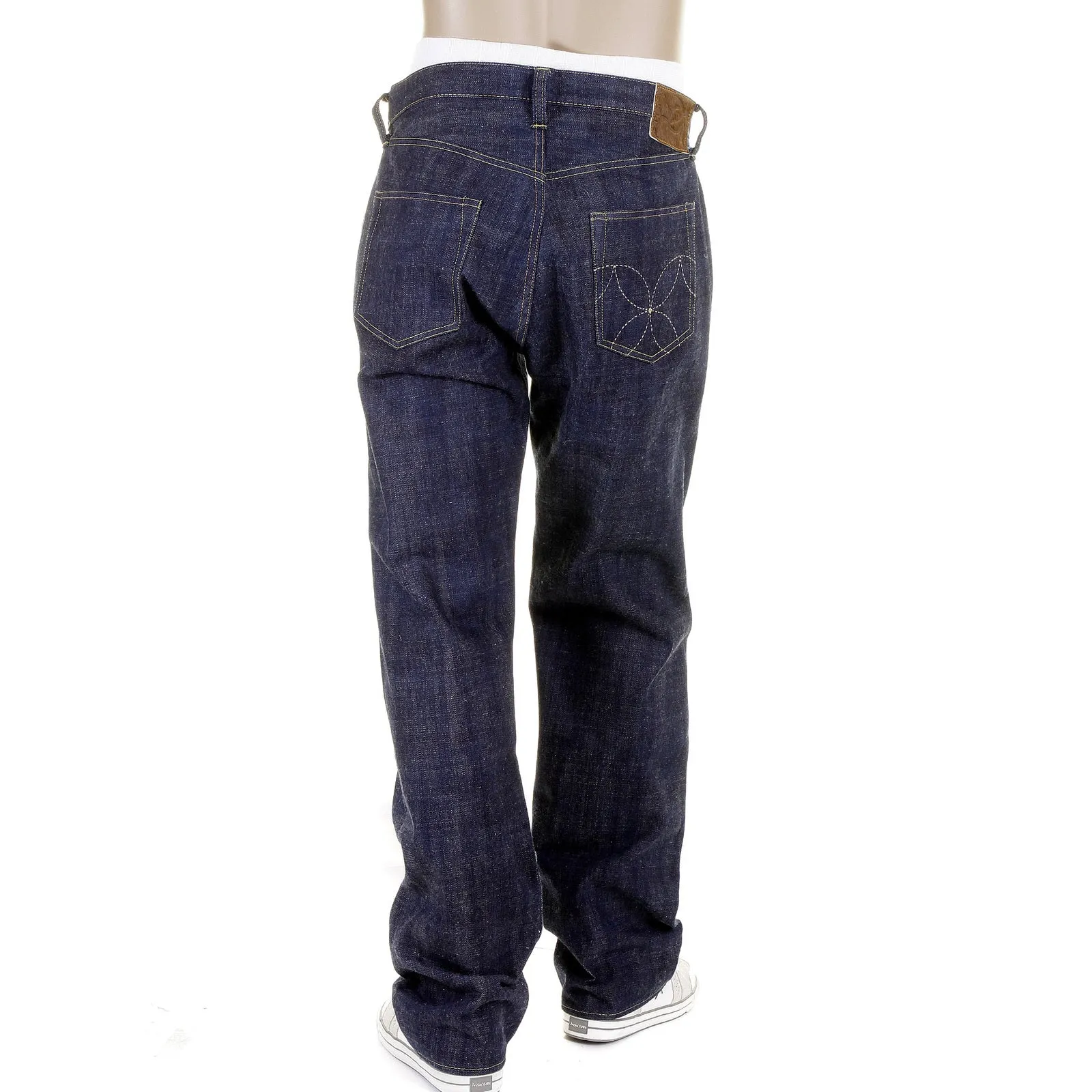 Non Wash SC40401N Raw Japanese Selvedge Denim Jeans CANE2087 sold by SugarCane Jeans product image thumbnail 5