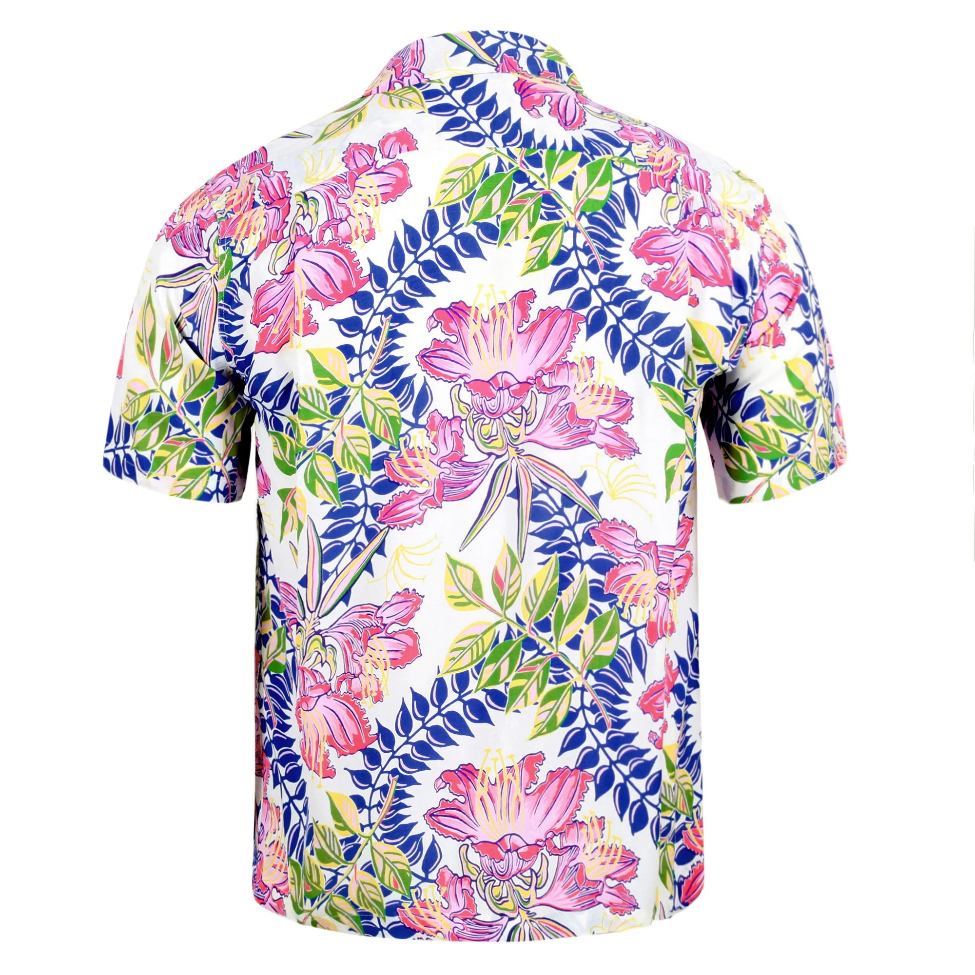 Off White SS38035 Orchid Bloom Short Sleeve Hawaiian Shirt SURF10263 sold by SugarCane Jeans product image thumbnail 2