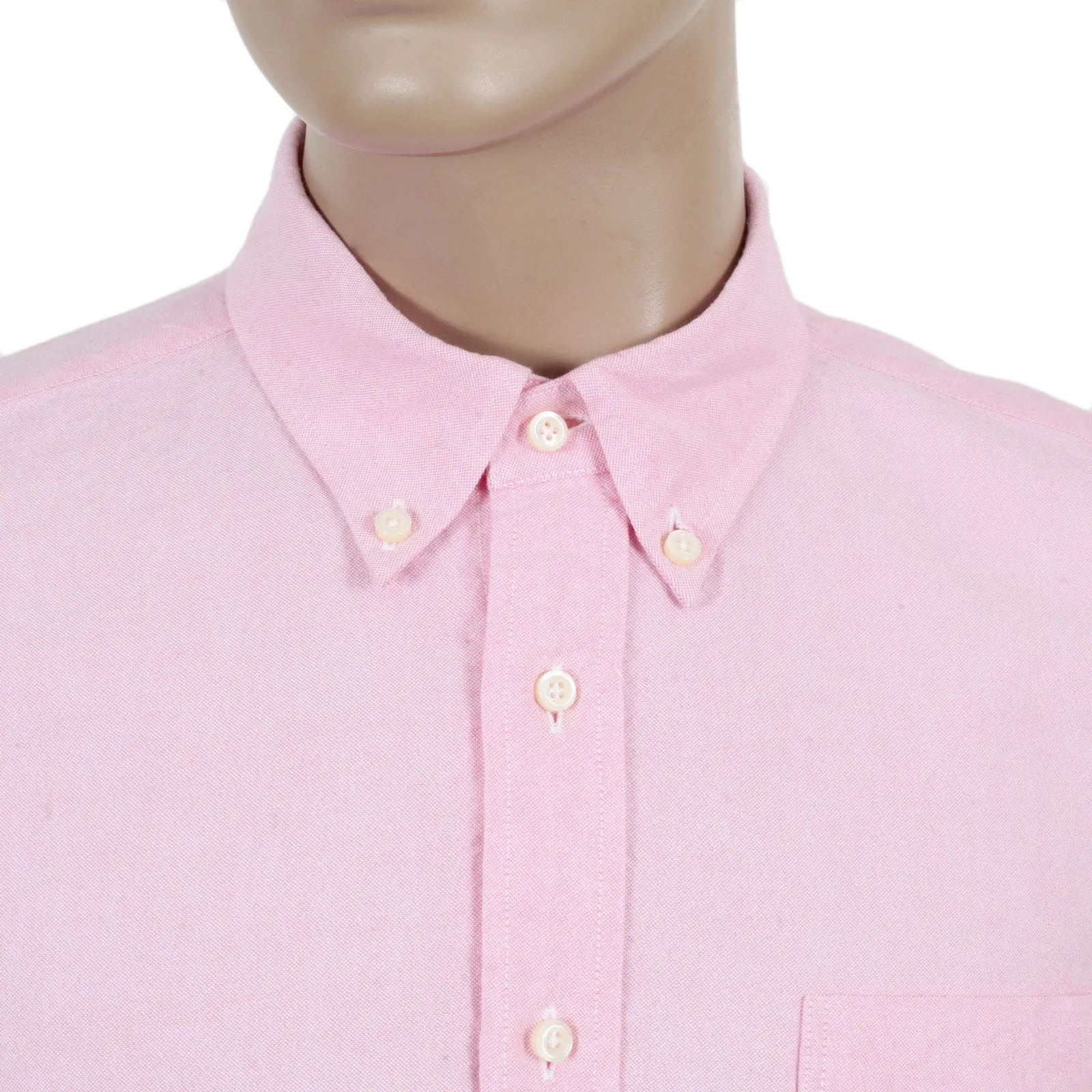 One Wash Light Cotton SC26475A Oxford Long Sleeve Pink Shirt CANE4473 sold by SugarCane Jeans product image thumbnail 4