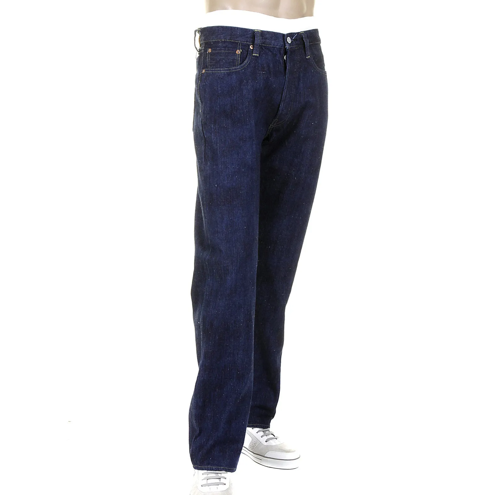 One Wash Vintage Cut SC40401A Navy Blue Selvedge Denim Jeans CANE2029 sold by SugarCane Jeans product image thumbnail 3