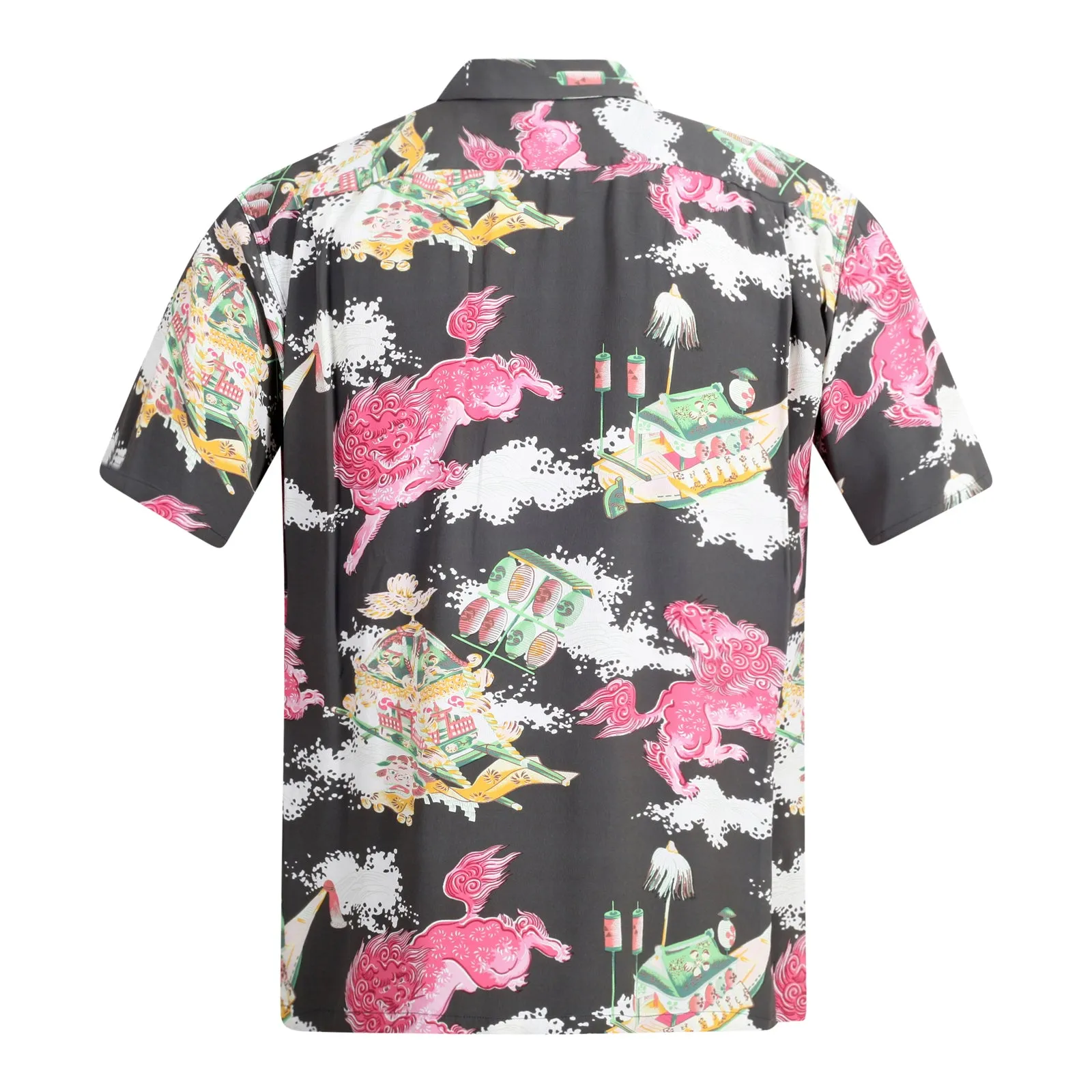 Oriental Festival Printed SS37773 Rayon Brown Hawaiian Shirt SURF8588 sold by SugarCane Jeans product image thumbnail 2