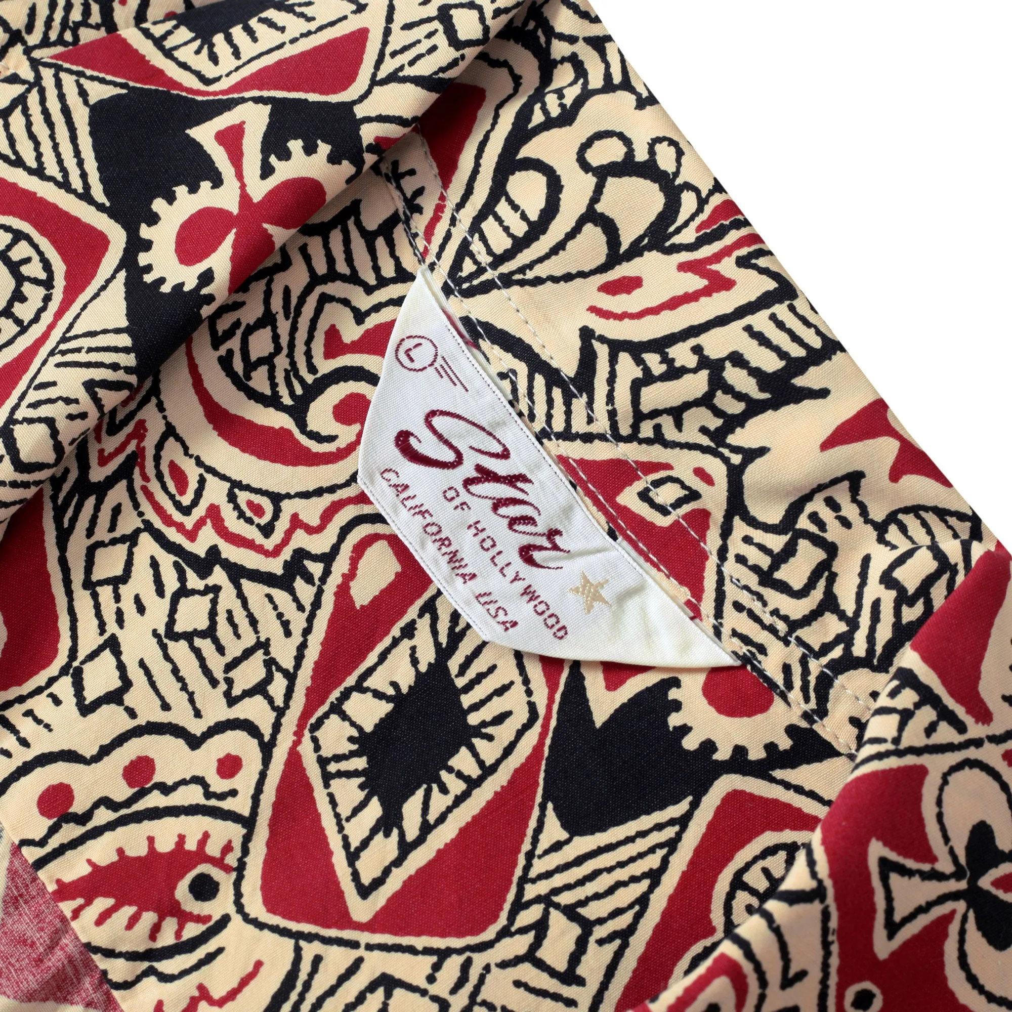 Playing Card and Paisley SH38127 Off White Hawaiian Shirt SoH10098 sold by SugarCane Jeans product image thumbnail 3