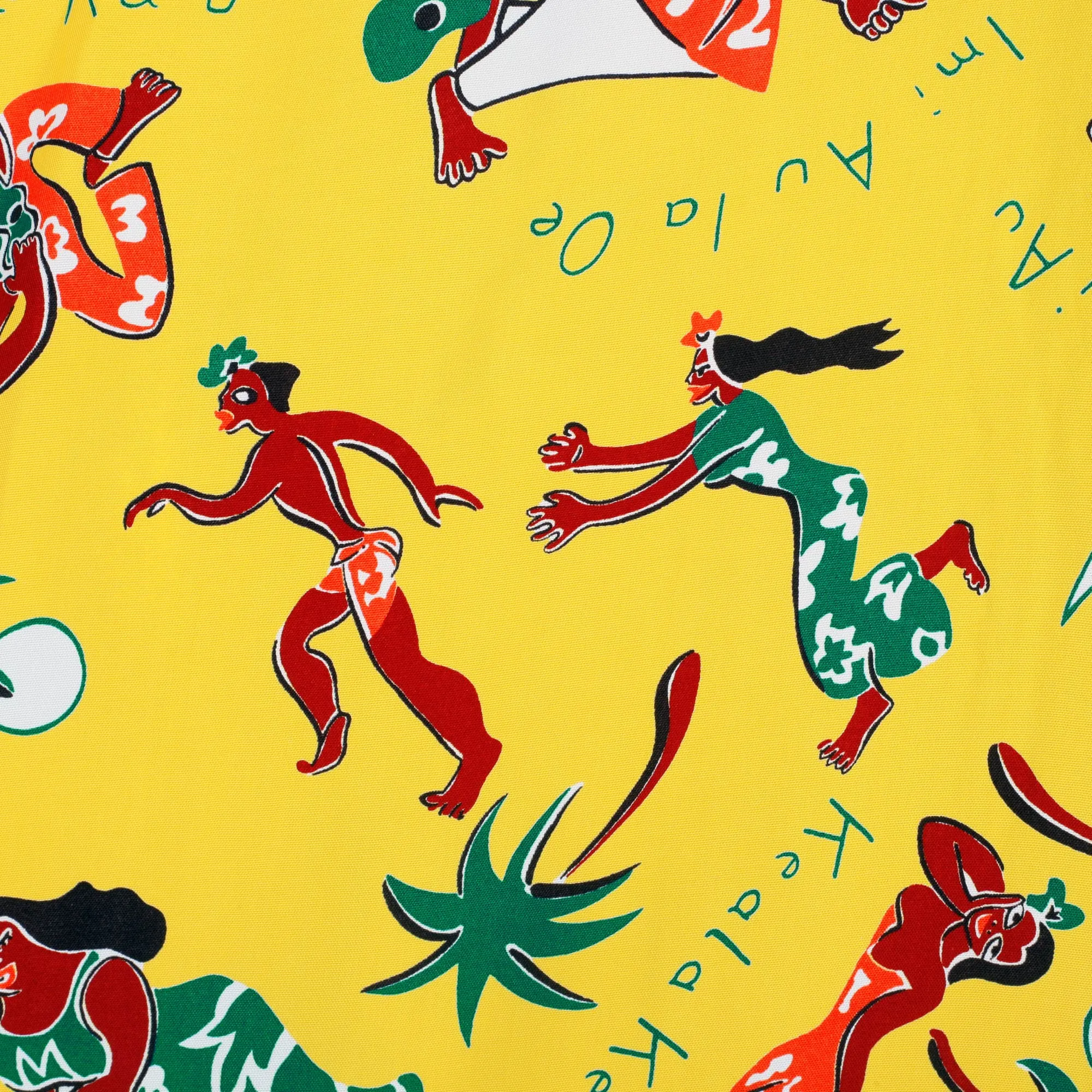 Rayon Fun Island of Hawaii SS38040 Yellow Hawaiian Shirt SURF10267 sold by SugarCane Jeans product image thumbnail 4