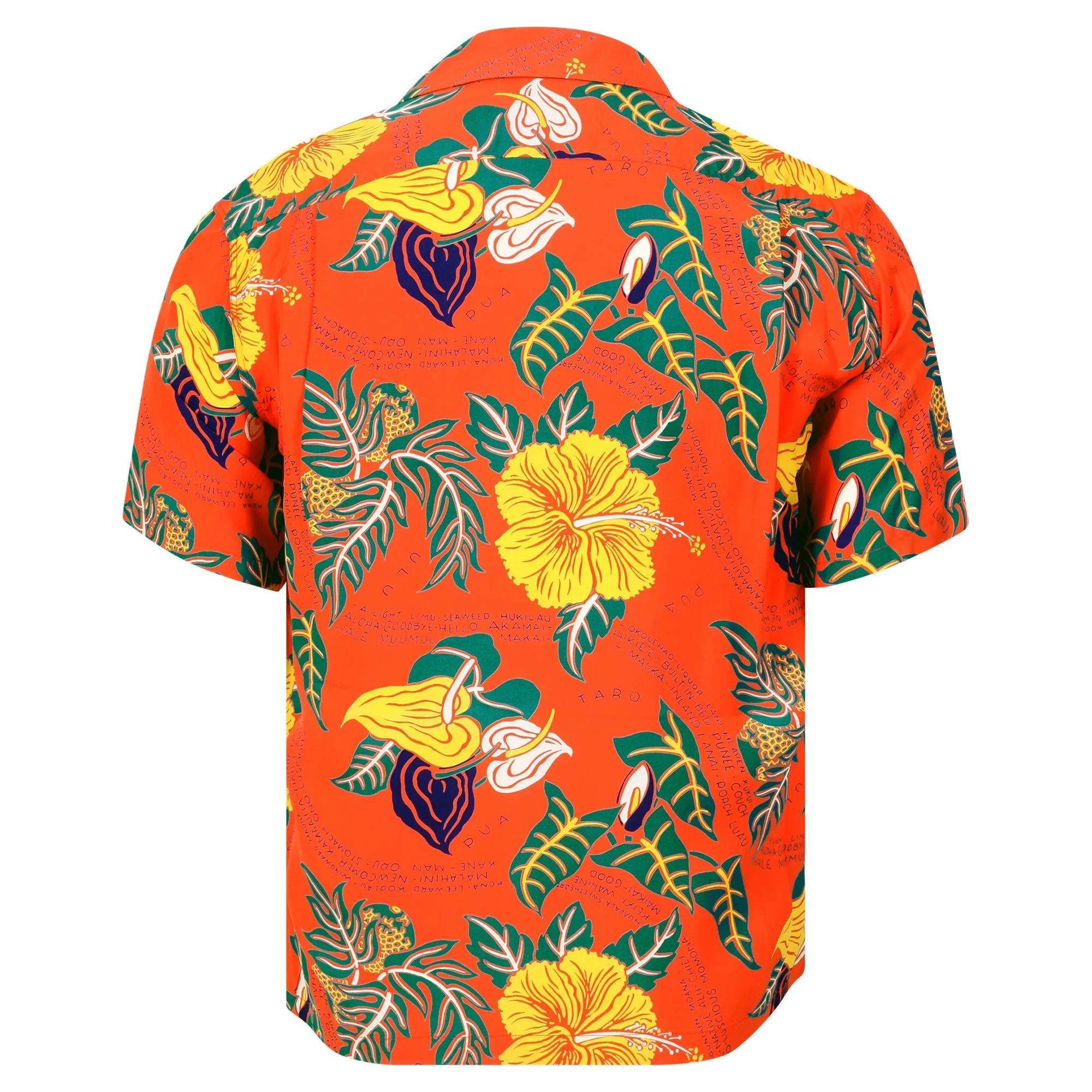 Romantic Hawaiian Nicknames SS38332 Hawaiian Shirt in Orange SURF11096 sold by SugarCane Jeans product image thumbnail 2