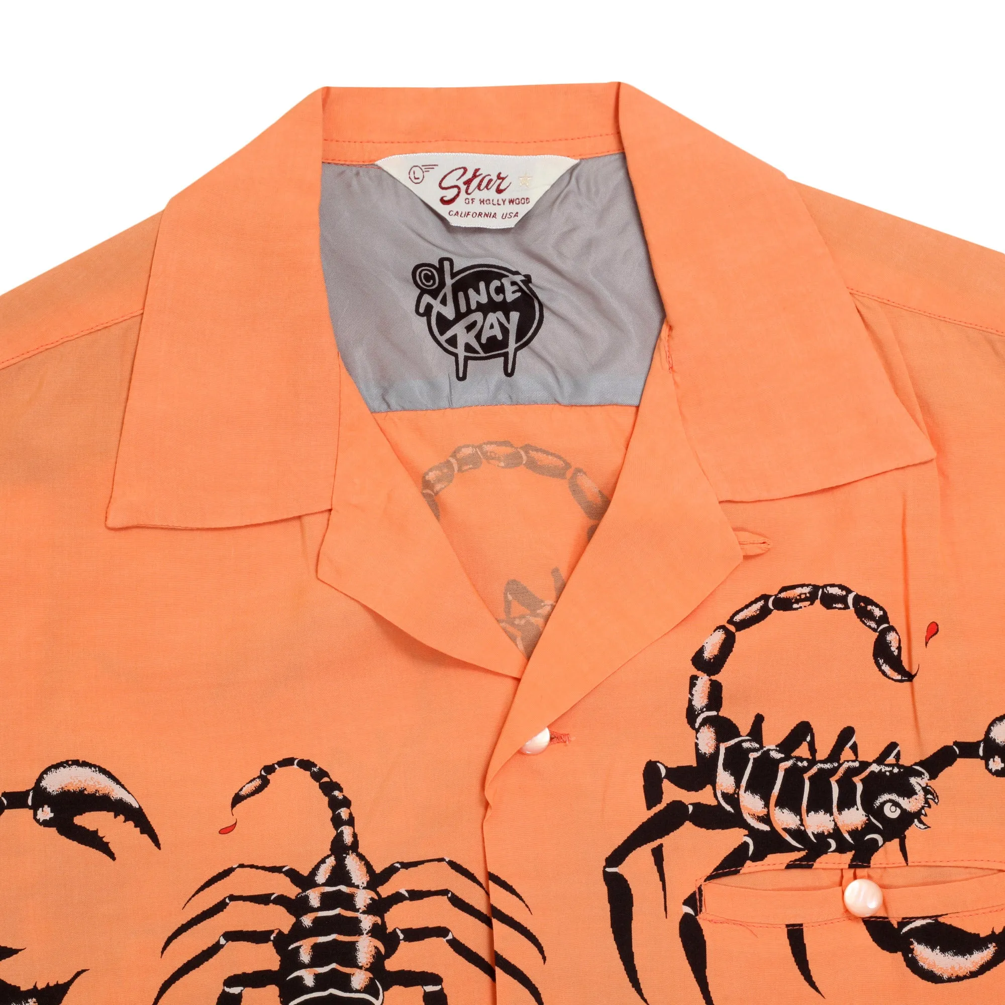 Scorpion Print Vince Ray SH37277 Star of Hollywood Pink Shirt SoH9042 sold by SugarCane Jeans product image thumbnail 3