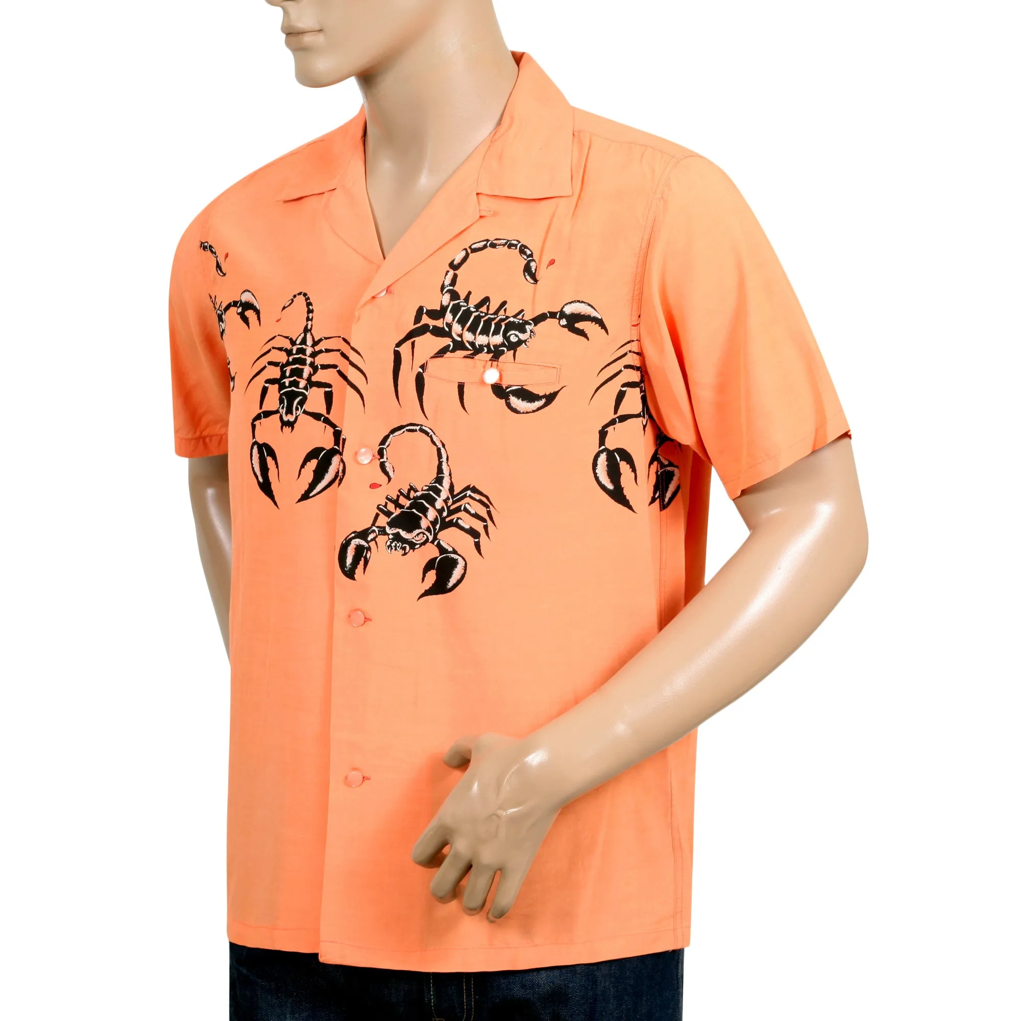 Scorpion Print Vince Ray SH37277 Star of Hollywood Pink Shirt SoH9042 sold by SugarCane Jeans product image thumbnail 5