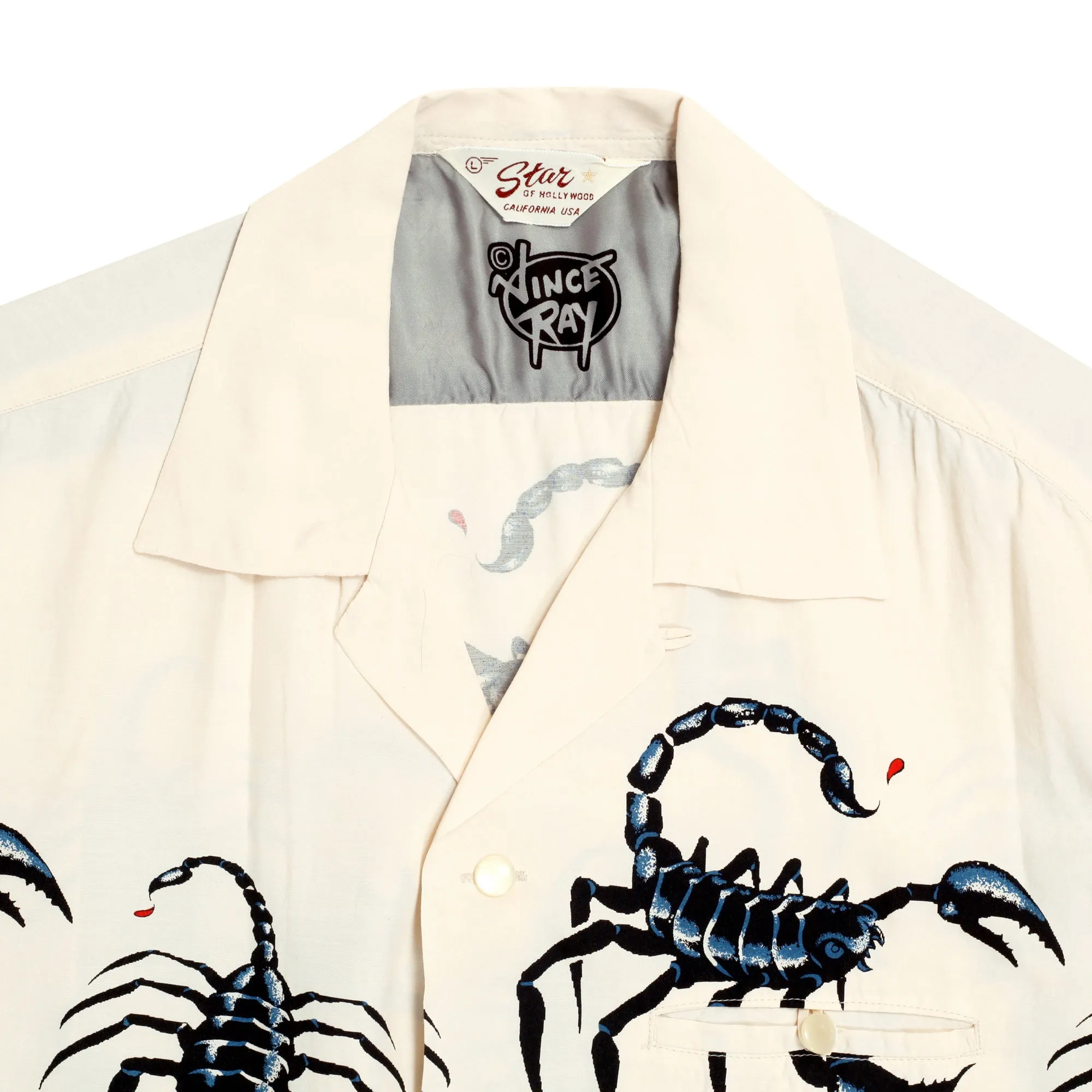 Scorpion SH37277 Vince Ray X Star of Hollywood Off White Shirt SoH9040 sold by SugarCane Jeans product image thumbnail 3