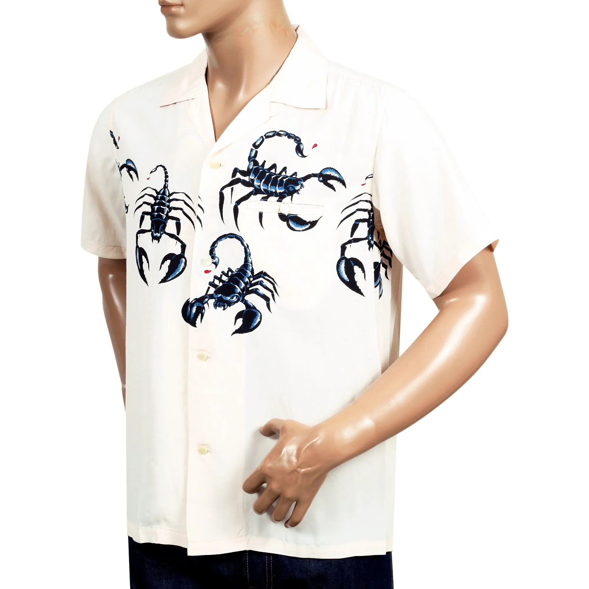 Scorpion SH37277 Vince Ray X Star of Hollywood Off White Shirt SoH9040 sold by SugarCane Jeans product image thumbnail 5