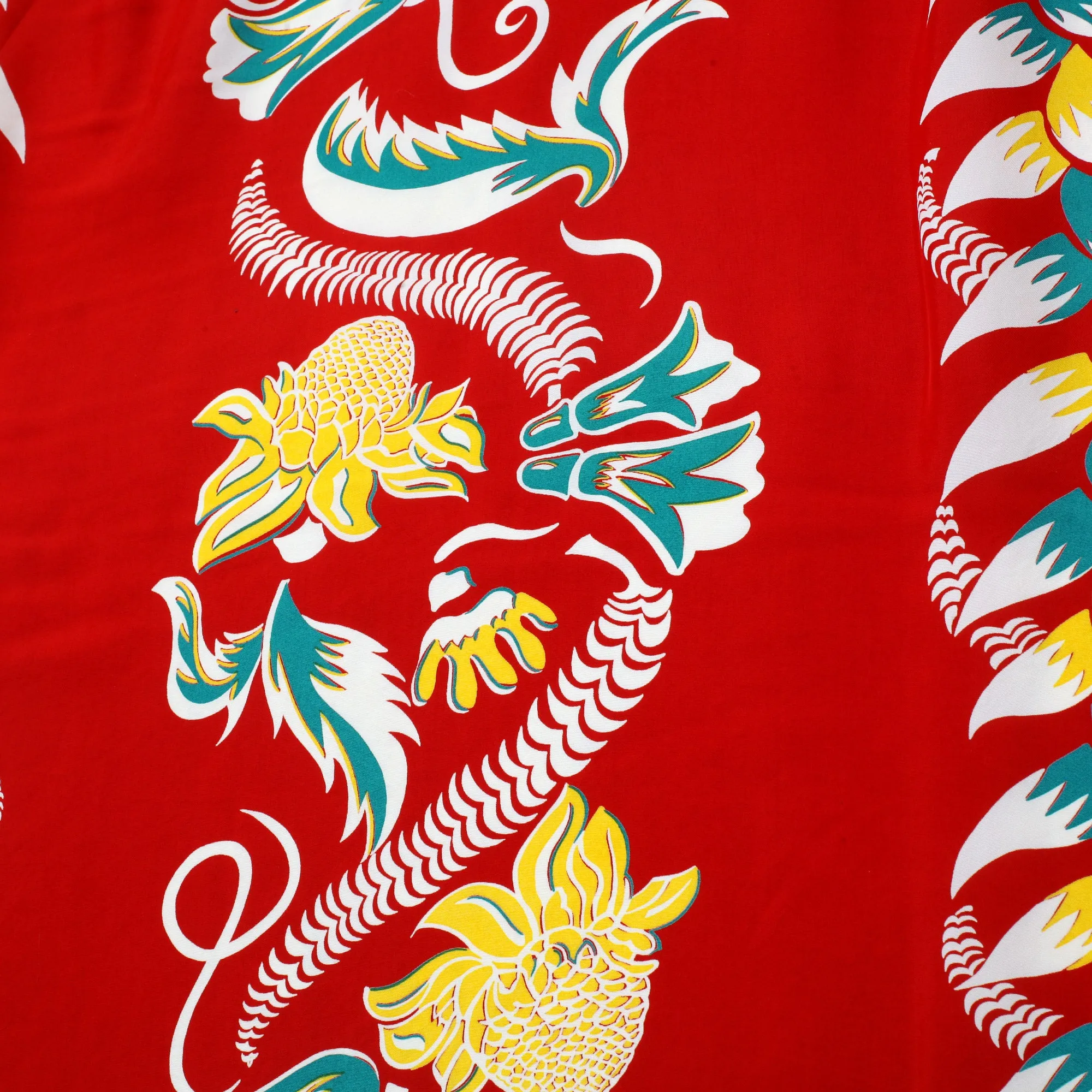 Shimmering Border Print SS38326 Hawaiian Shirt in Wine Red SURF11093 sold by SugarCane Jeans product image thumbnail 5