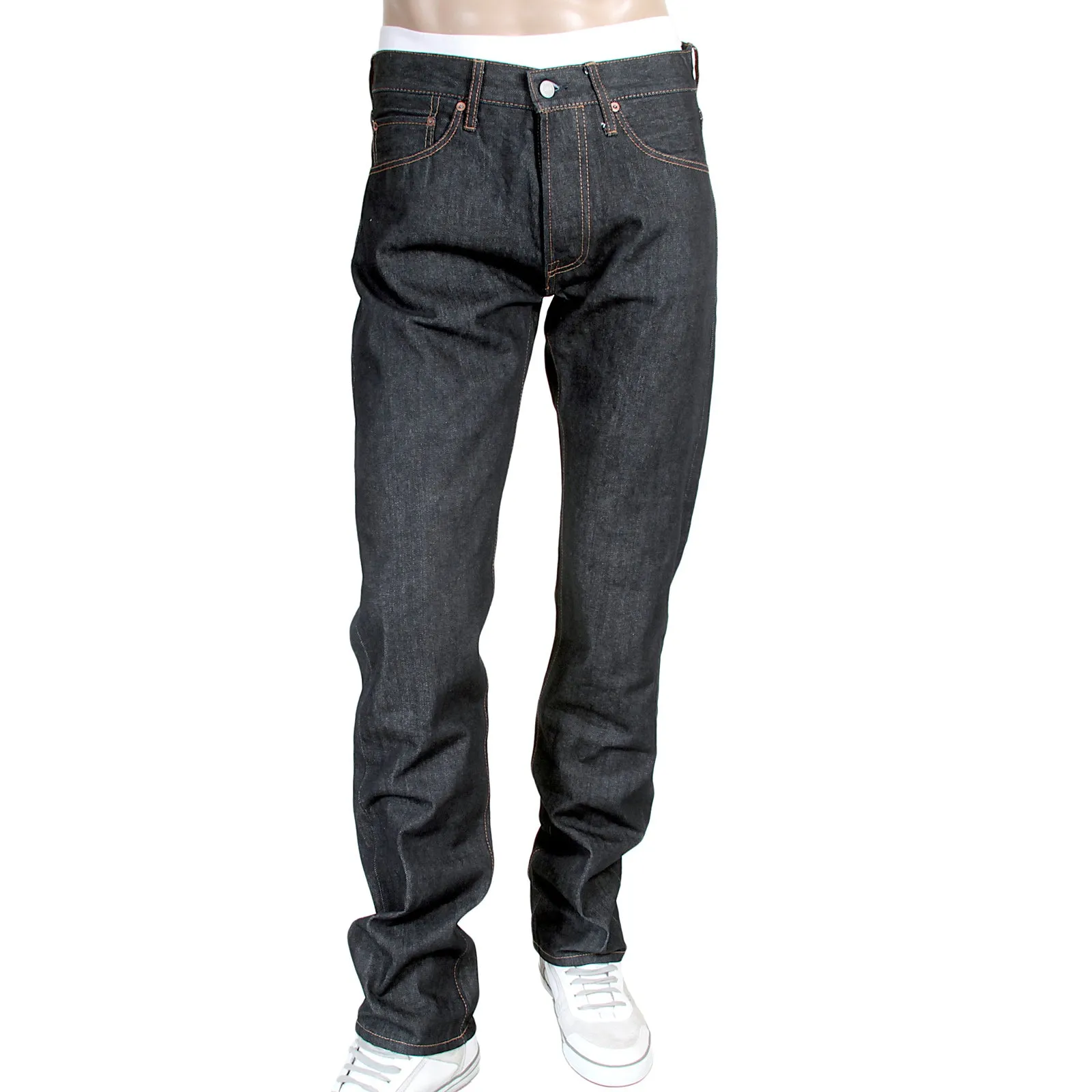 Slim Fit Navy Low Rise CP41218 One Wash Selvedge Denim Jeans CANE4412 sold by SugarCane Jeans product image thumbnail 3