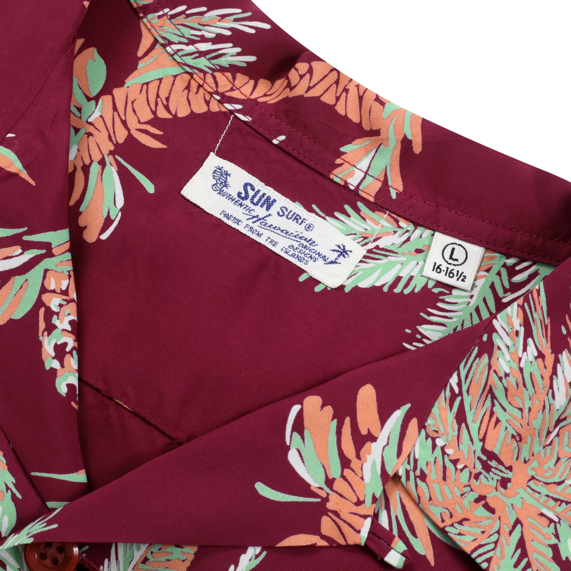 Studded Palm Tree Rayon Made SS38040 Wine Hawaiian Shirt SURF10262 sold by SugarCane Jeans product image thumbnail 3