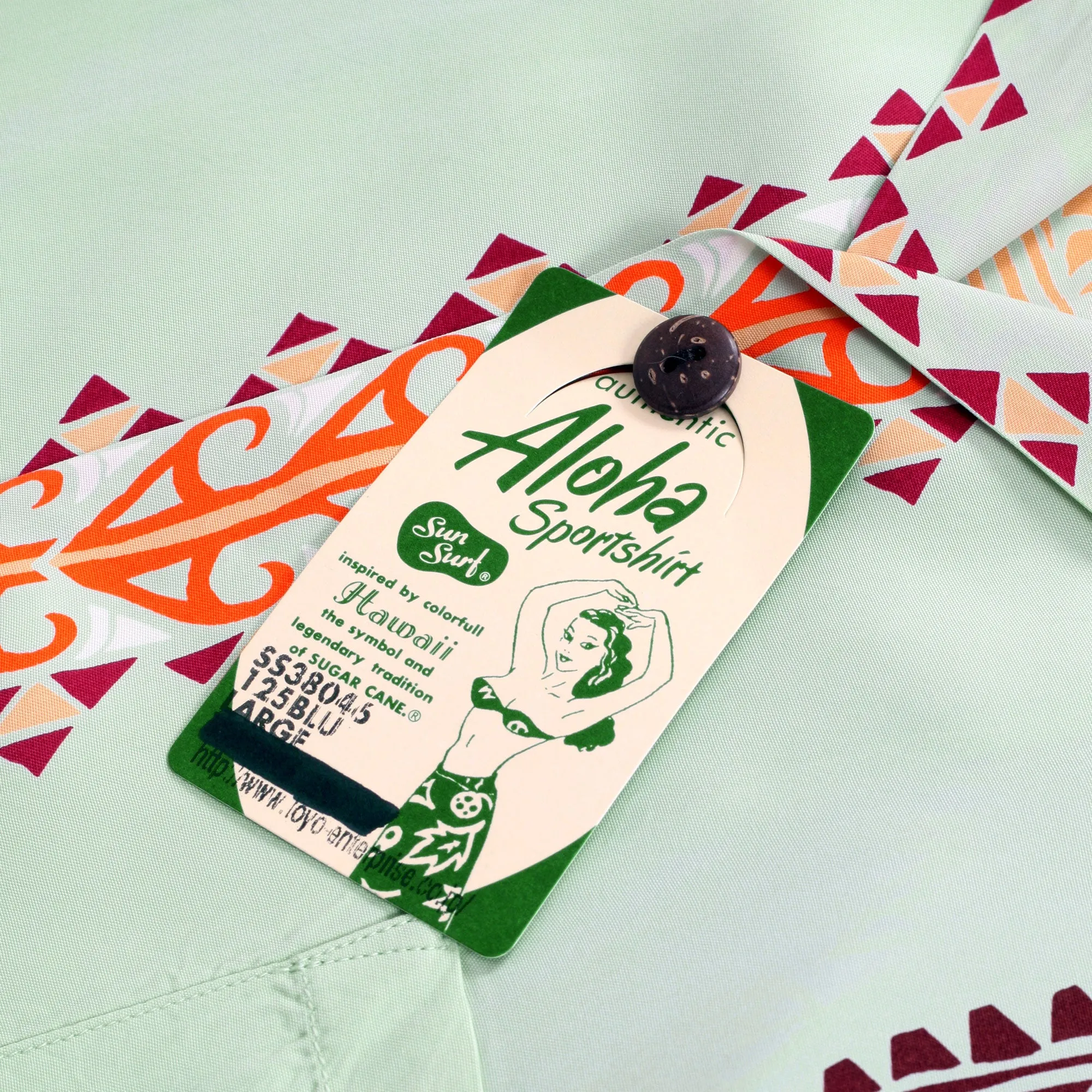 Traditional Tattoo Motif SS38046 Blue Rayon Hawaiian Shirt SURF10265 sold by SugarCane Jeans product image thumbnail 4