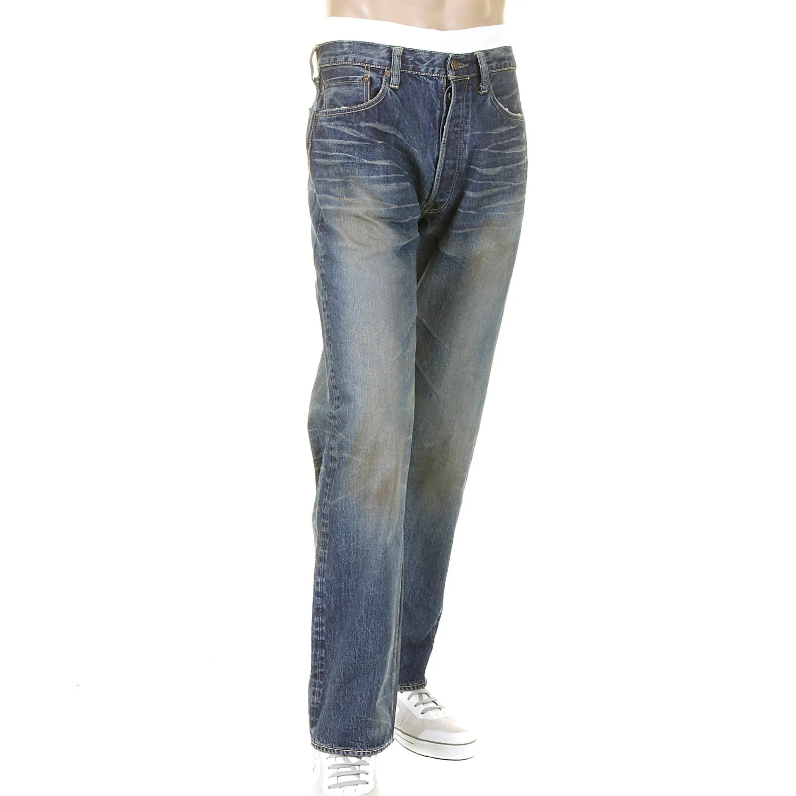 Union Star Hard Wash SC40065H Light Blue Selvedge Denim Jeans CANE9027 sold by SugarCane Jeans product image thumbnail 4