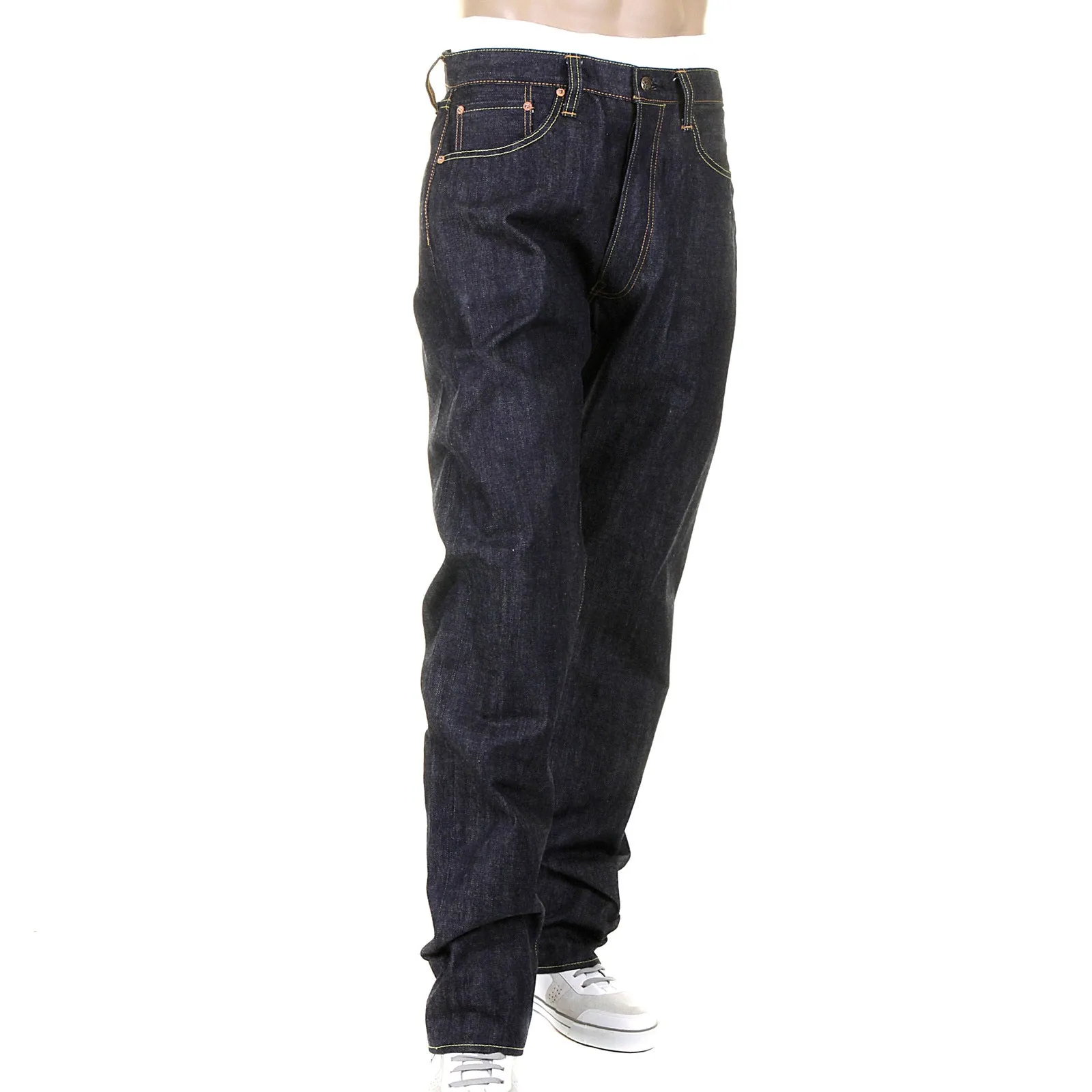 Union Star SC40065N Non Wash Selvedge Denim Jeans in Navy CANE9029 sold by SugarCane Jeans product image thumbnail 5