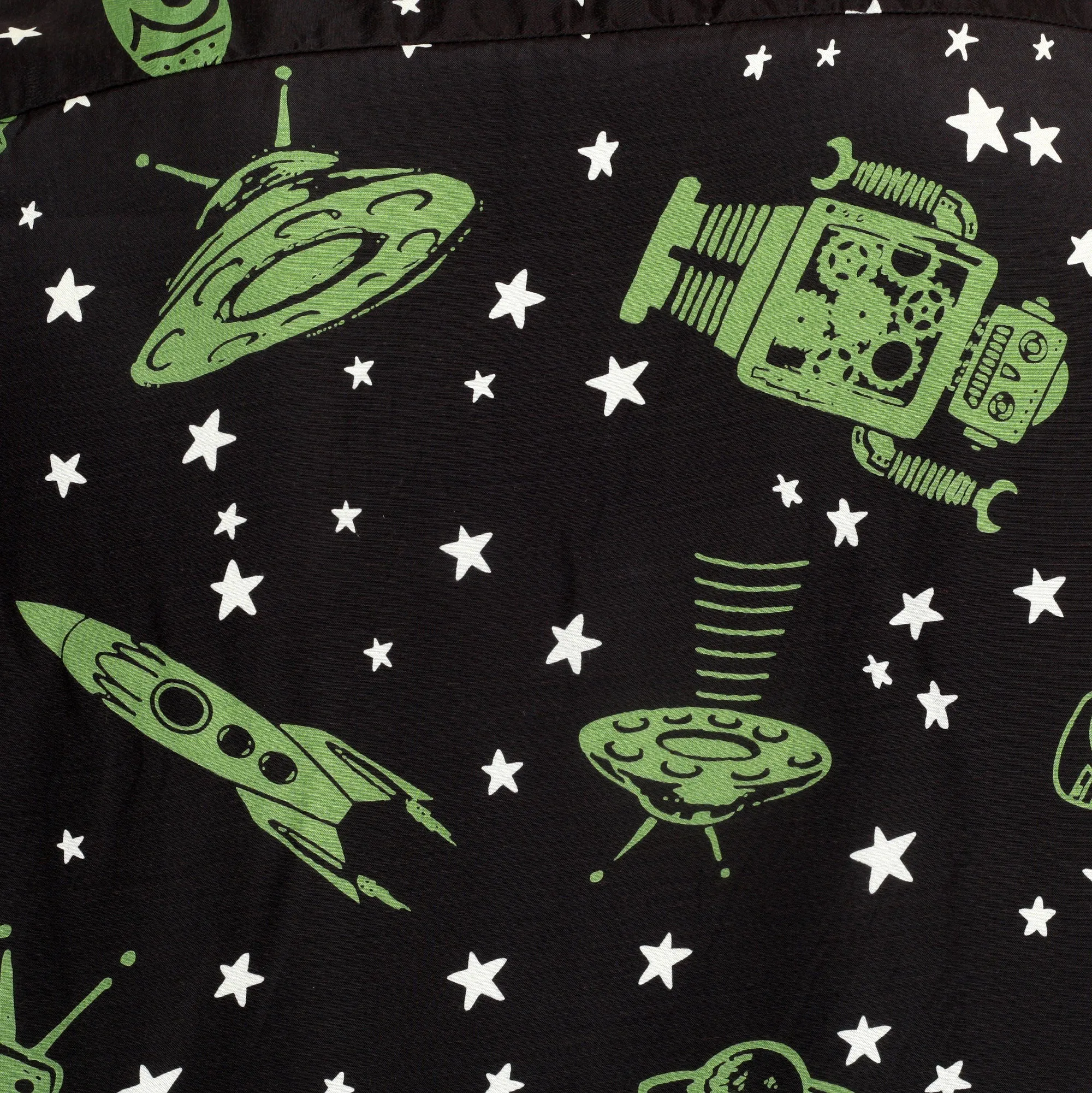 Vince Ray SH37591 Space Rockets Black Rayon Hawaiian Shirt SoH9044 sold by SugarCane Jeans product image thumbnail 5