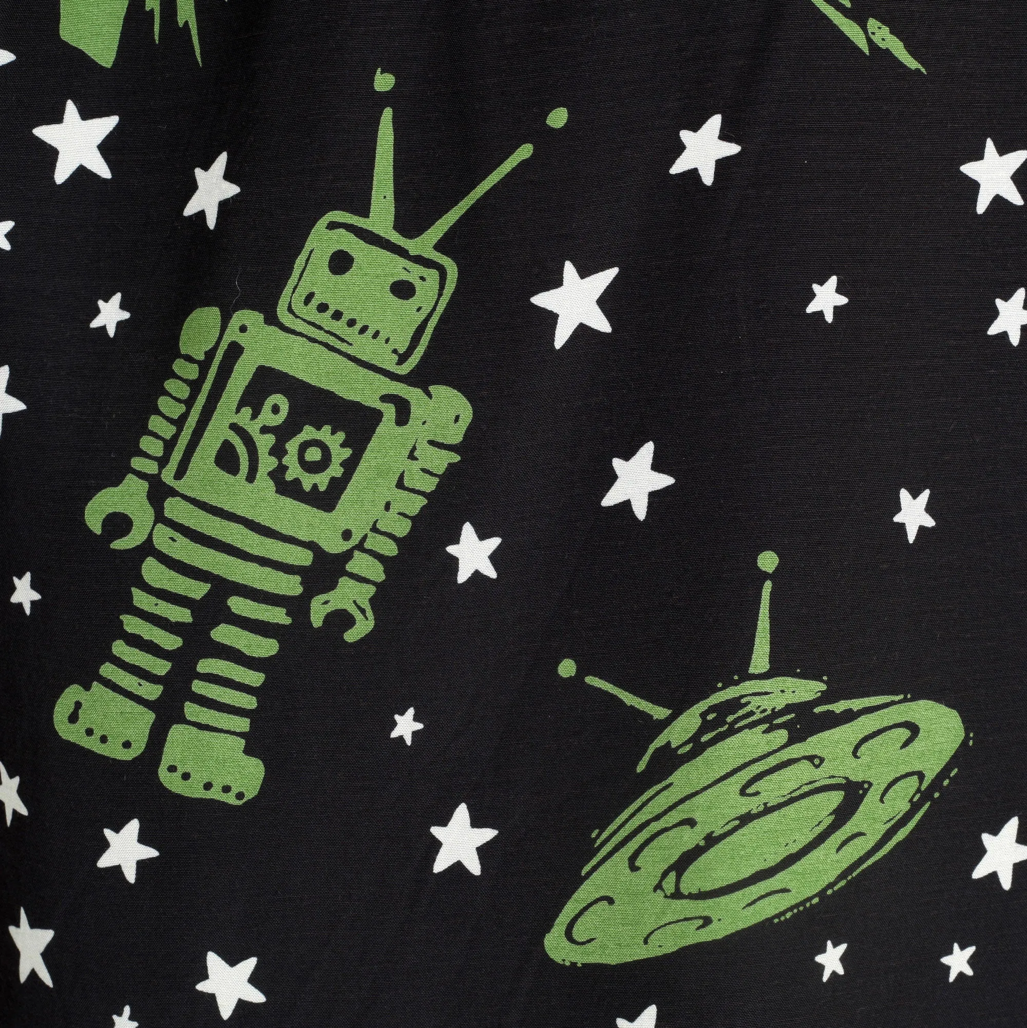 Vince Ray SH37591 Space Rockets Black Rayon Hawaiian Shirt SoH9044 sold by SugarCane Jeans product image thumbnail 4