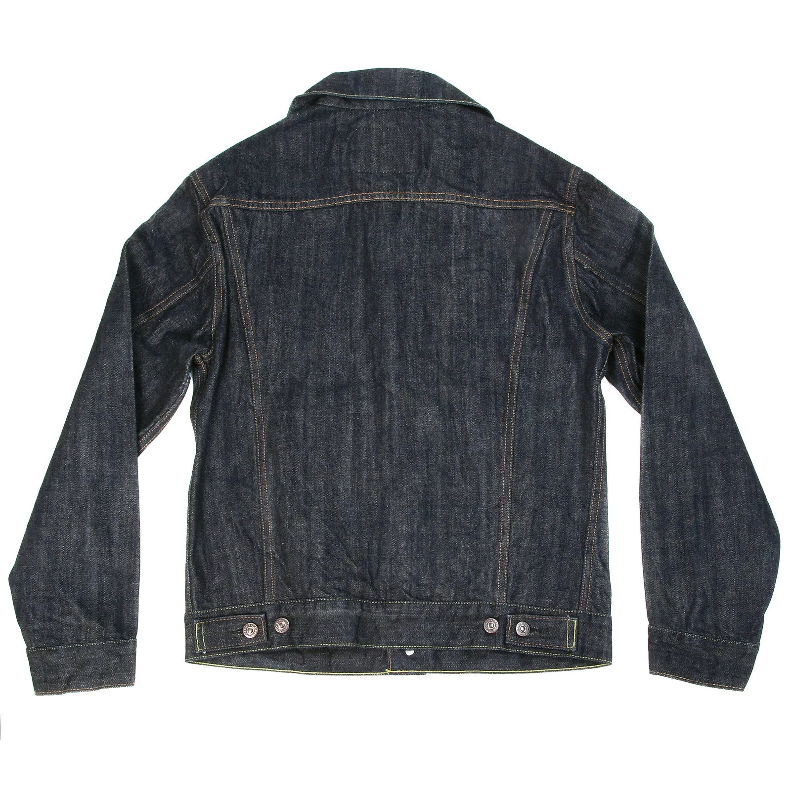 Vintage Cut Western Style SC11962A One Wash Denim Jacket CANE9034 sold by SugarCane Jeans product image thumbnail 3