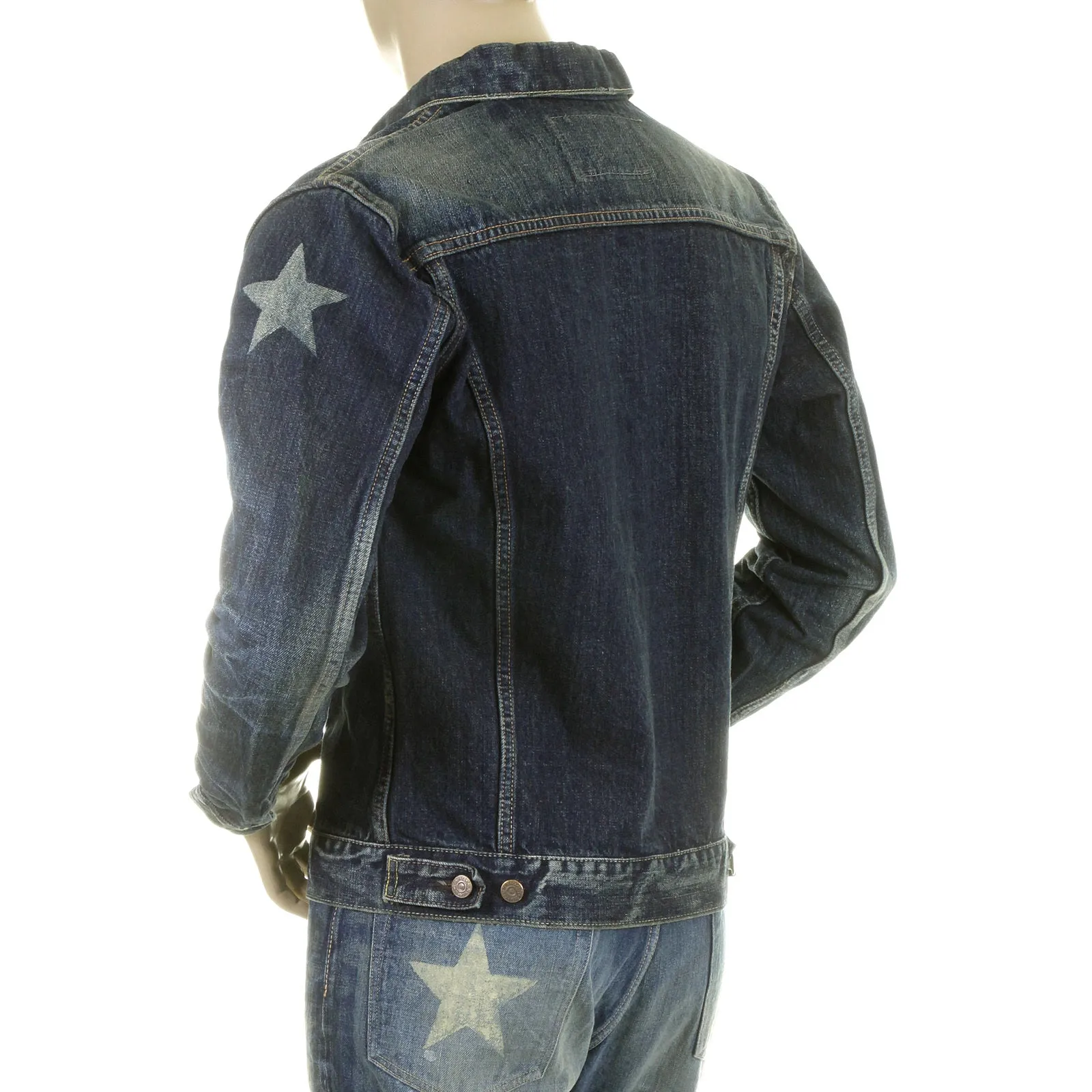 Vintage Lone Star 14oz Dark Hard Wash SC11901H Denim Jacket CANE2822 sold by SugarCane Jeans product image thumbnail 5