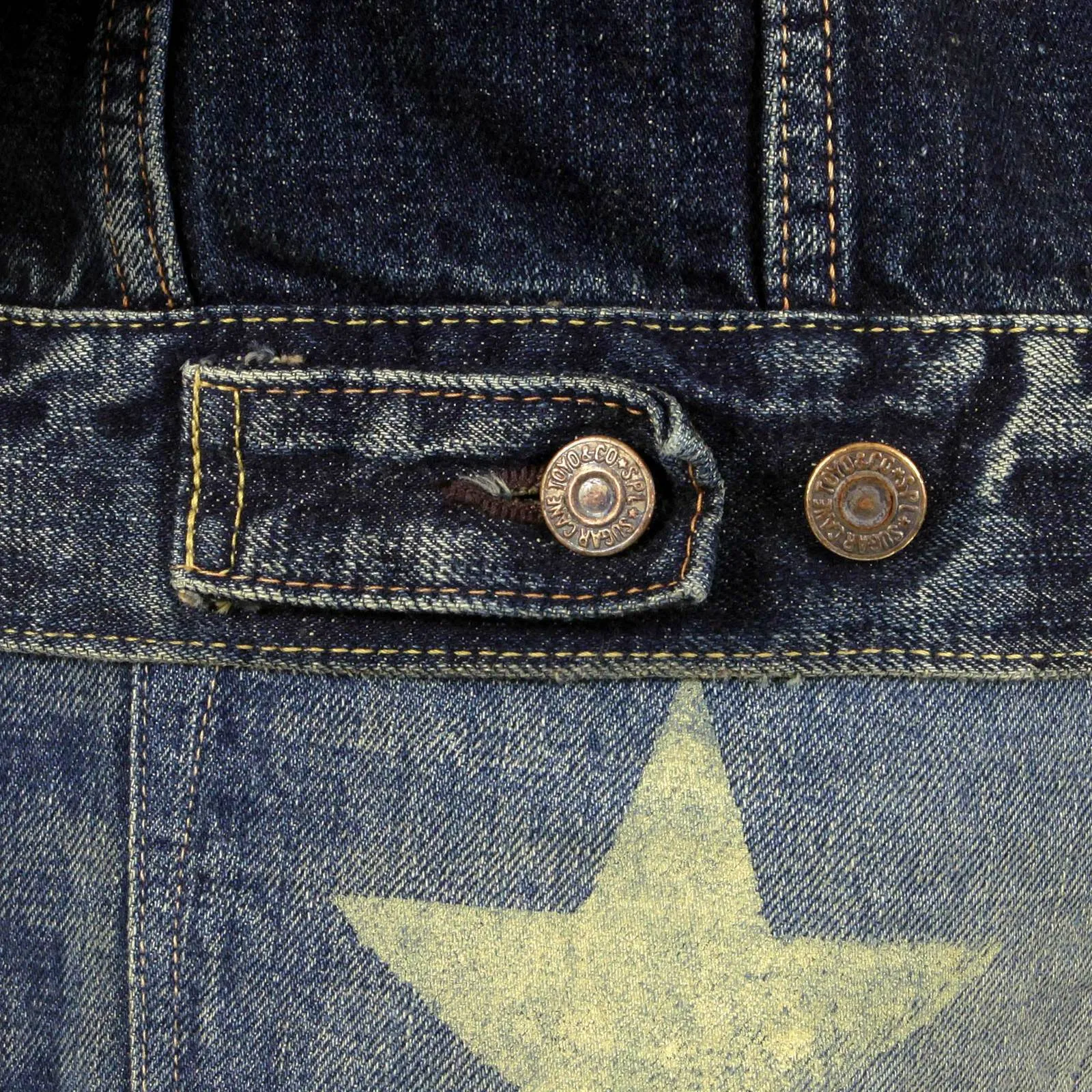 Vintage Lone Star 14oz Dark Hard Wash SC11901H Denim Jacket CANE2822 sold by SugarCane Jeans product image thumbnail 2