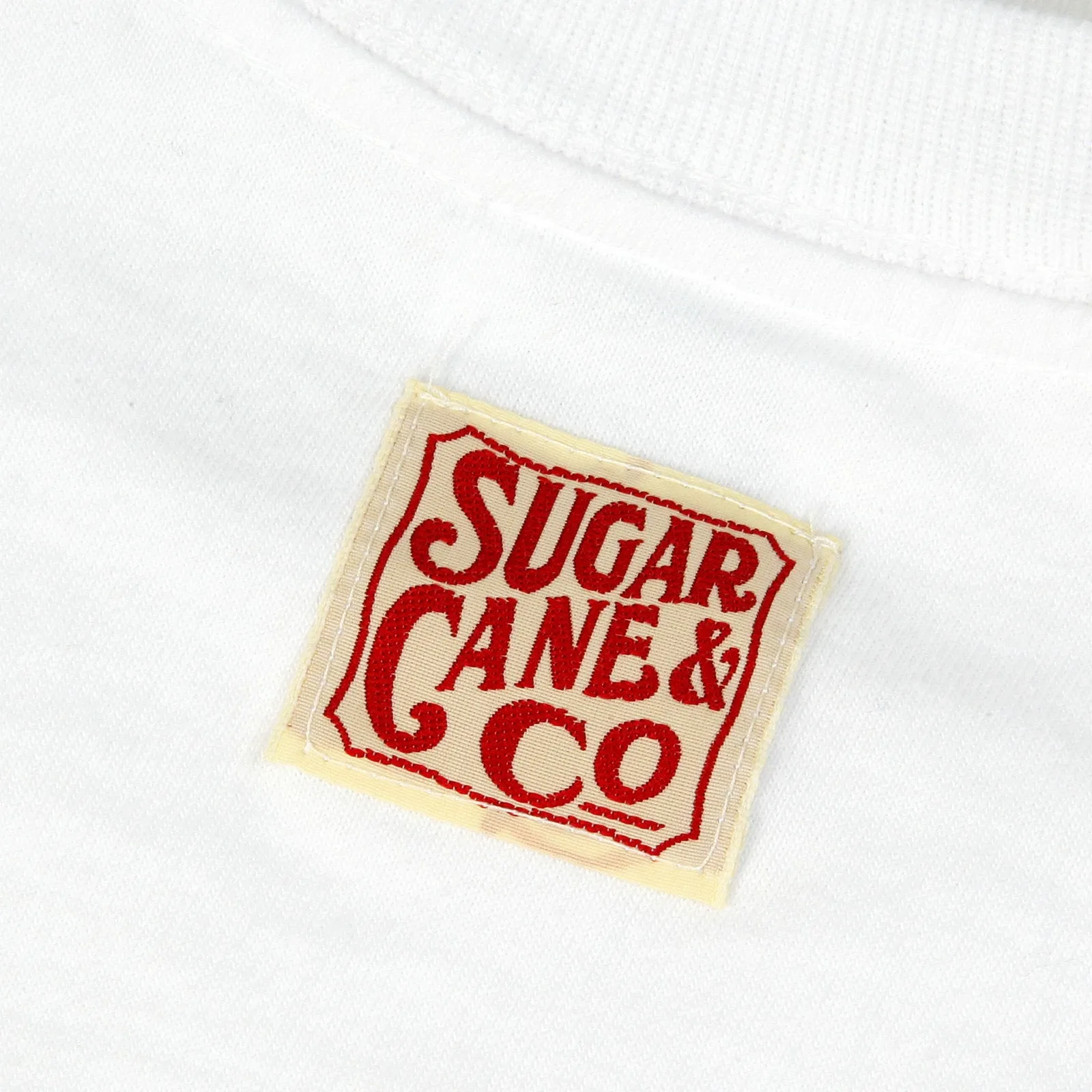 White Regular Fit SC73438 Crew Neck Short Sleeve Logo T-Shirt CANE9031 sold by SugarCane Jeans product image thumbnail 4