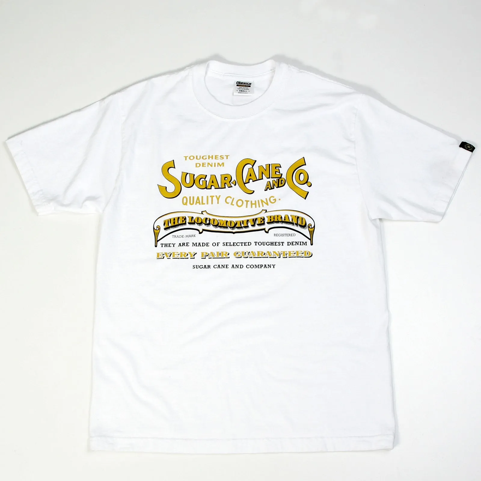 White Regular Fit SC73438 Crew Neck Short Sleeve Logo T-Shirt CANE9031 sold by SugarCane Jeans