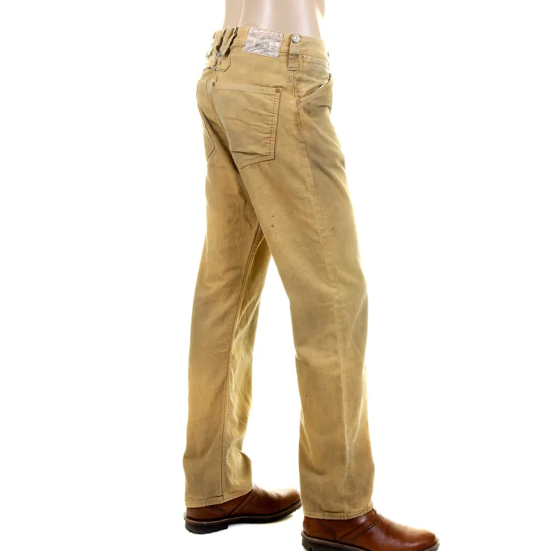 Sugar Cane SC40941H Fiction romance brown vintage wash denim jeans CANE2831 made by Sugar Cane