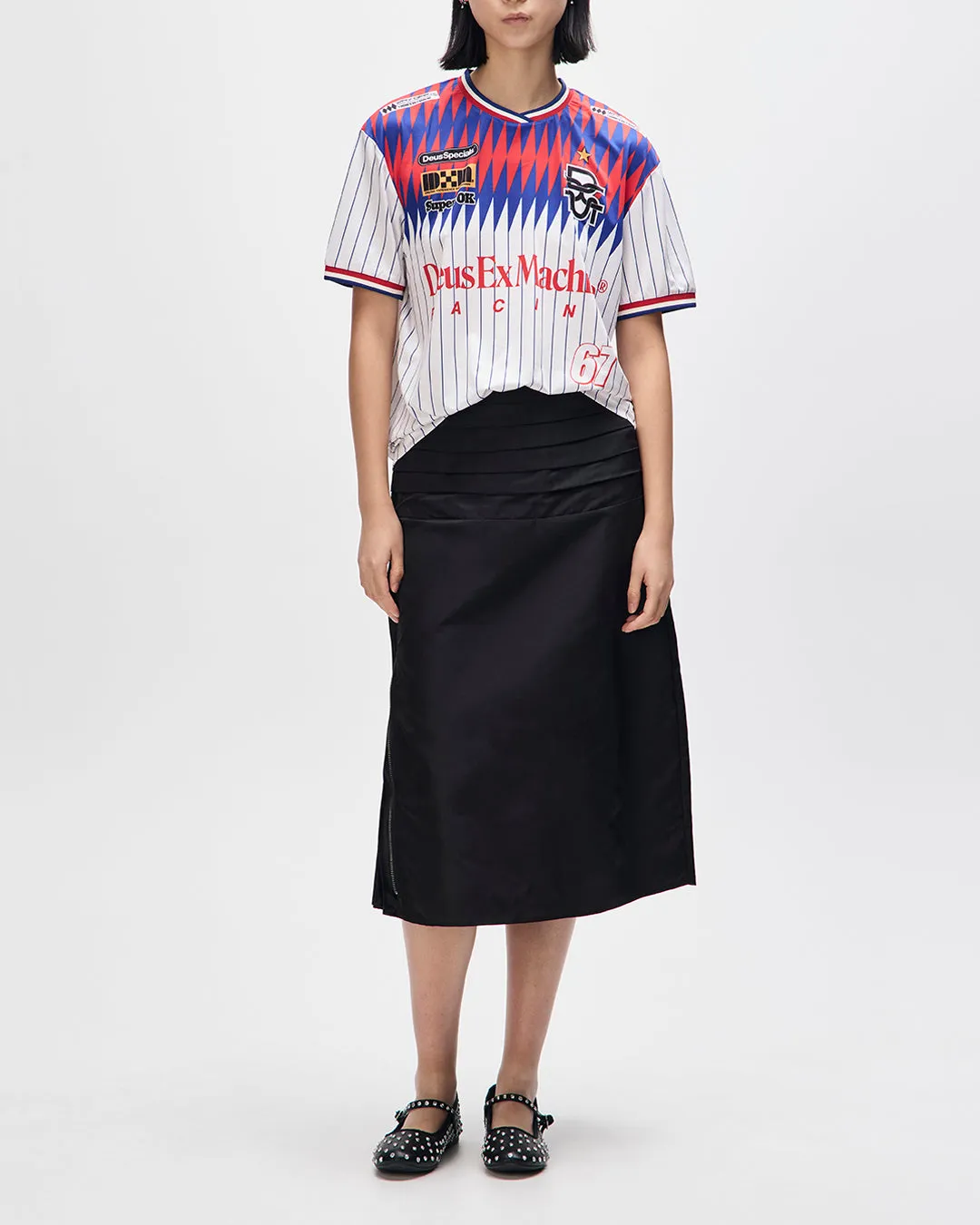 Bouras Moto Tee - White sold by Deus Ex Machina product image thumbnail 5