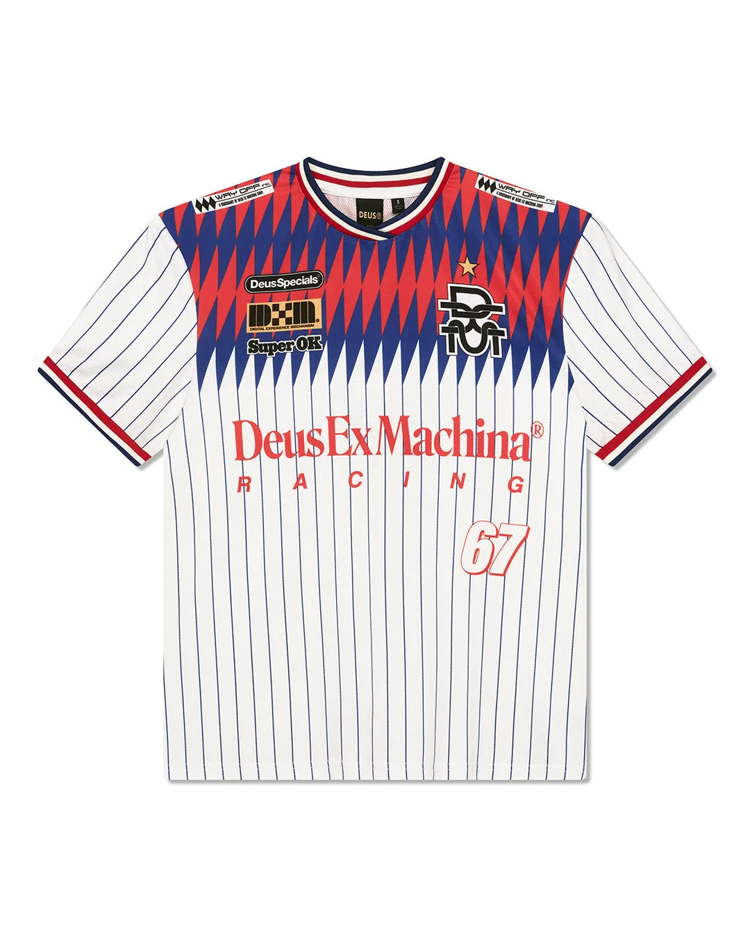 Bouras Moto Tee - White sold by Deus Ex Machina product image thumbnail 3