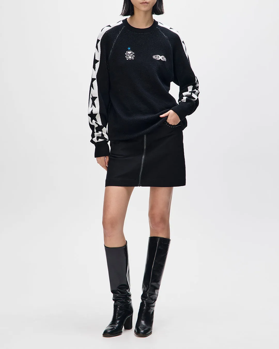 Icon Mesh Knit Top - Black sold by Deus Ex Machina product image thumbnail 3