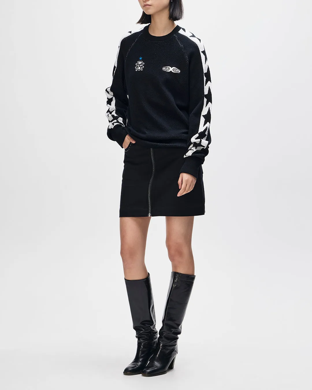 Icon Mesh Knit Top - Black sold by Deus Ex Machina product image thumbnail 4