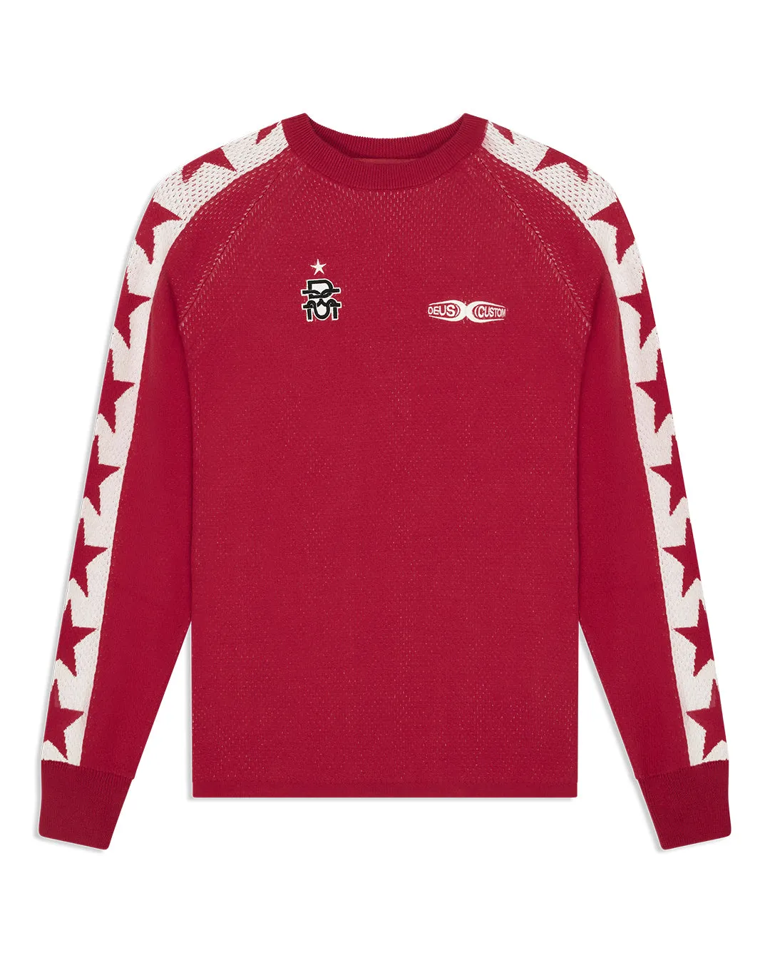 Icon Mesh Knit Top - Poinsettia Red sold by Deus Ex Machina product image thumbnail 4