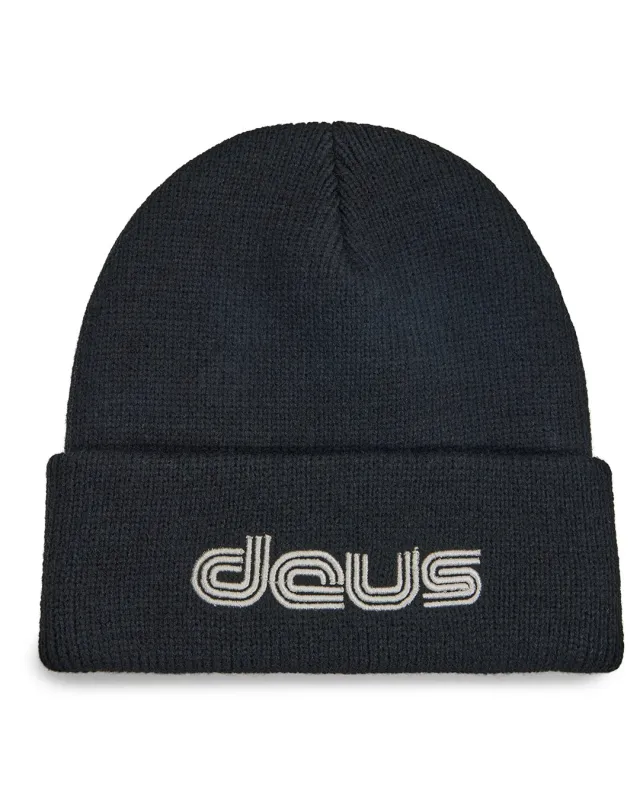 Double Track Beanie - Black sold by Deus Ex Machina