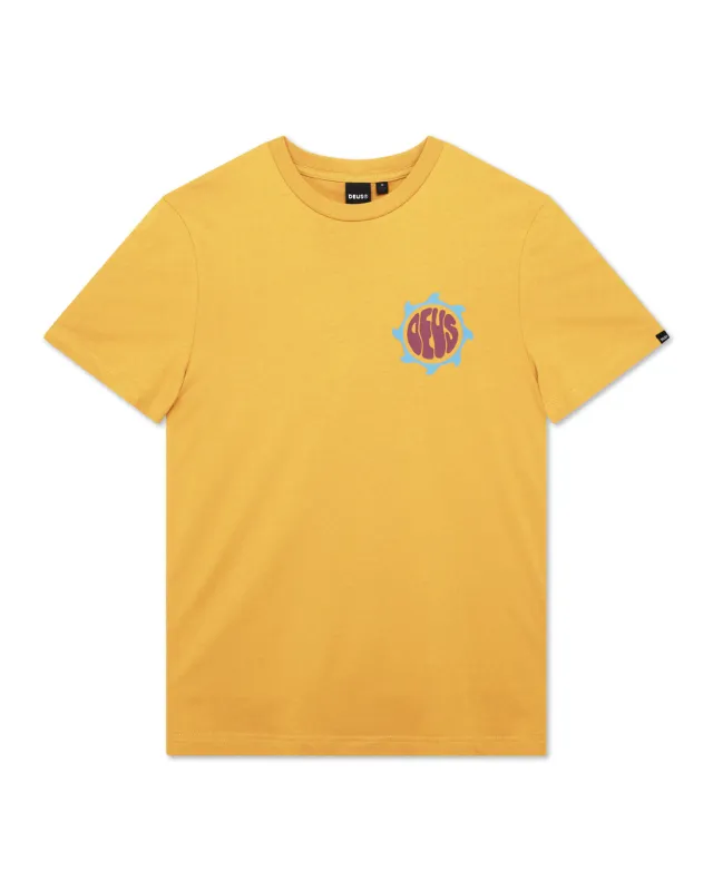 Non Stop Motion Tee - Sunflower sold by Deus Ex Machina