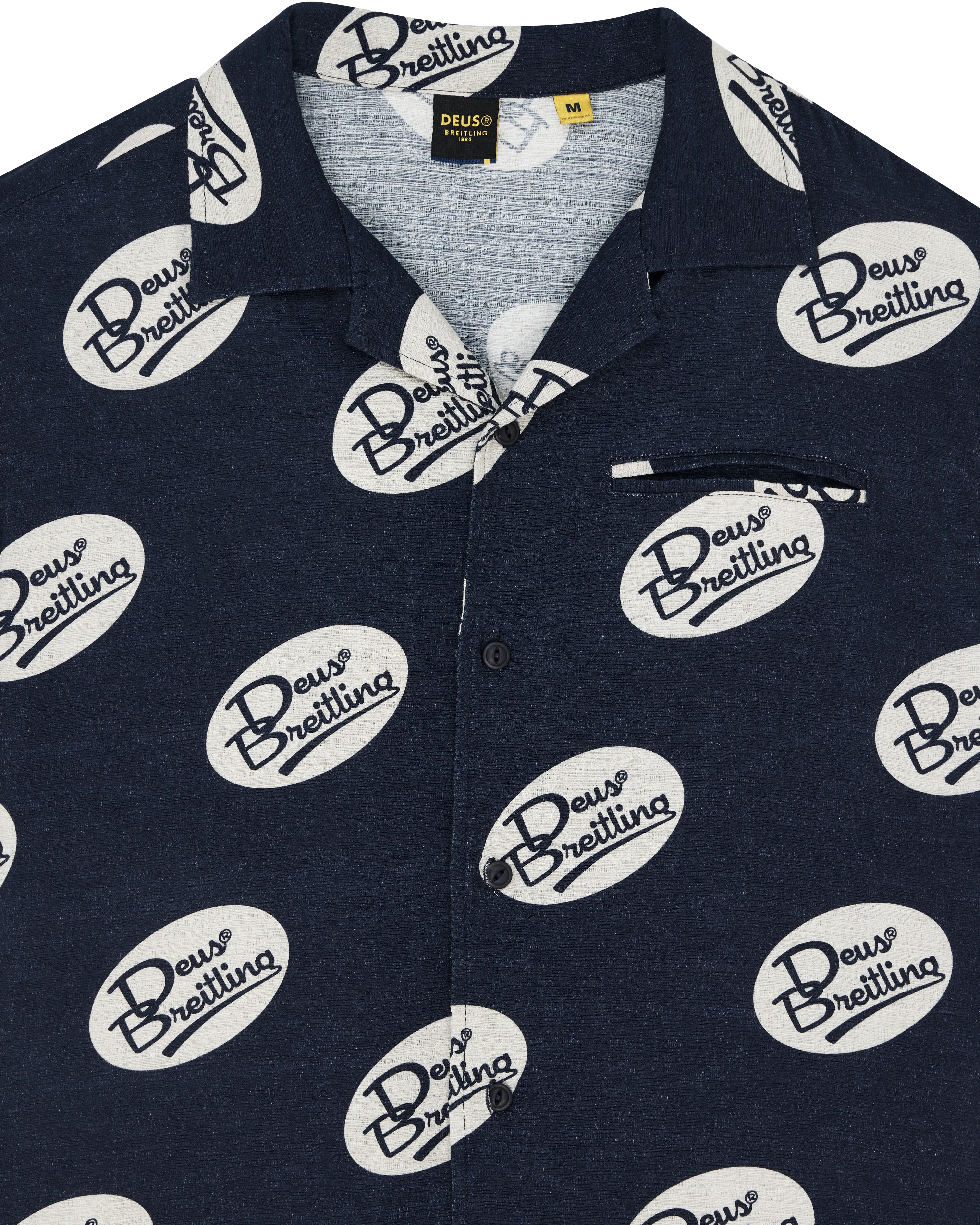 Yardage Short Sleeve Shirt - Navy sold by Deus Ex Machina product image thumbnail 3