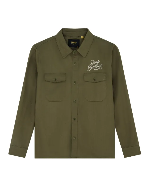 Crusade Work Shirt - Capulet Olive sold by Deus Ex Machina