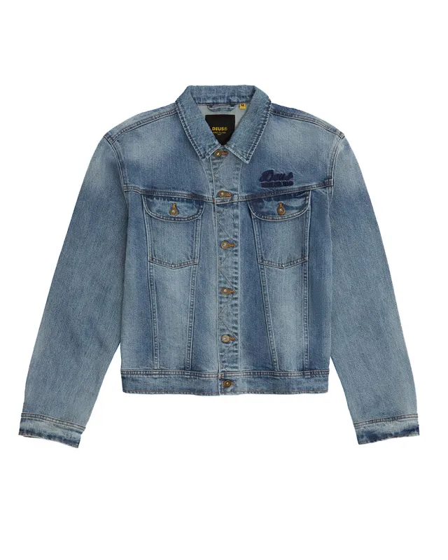 Globetrot Jacket - Stonewash Indigo sold by Deus Ex Machina