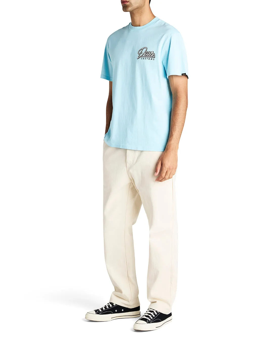 Conduit Tee - Sky Blue sold by Deus Ex Machina product image thumbnail 3