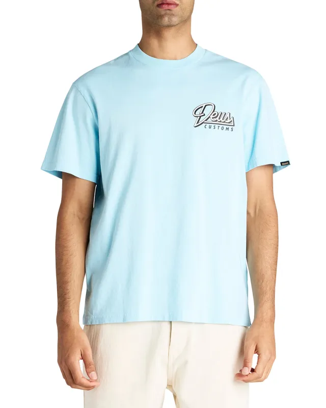 Conduit Tee - Sky Blue sold by Deus Ex Machina