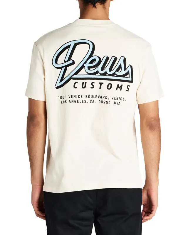 Conduit Tee - Dirty White sold by Deus Ex Machina