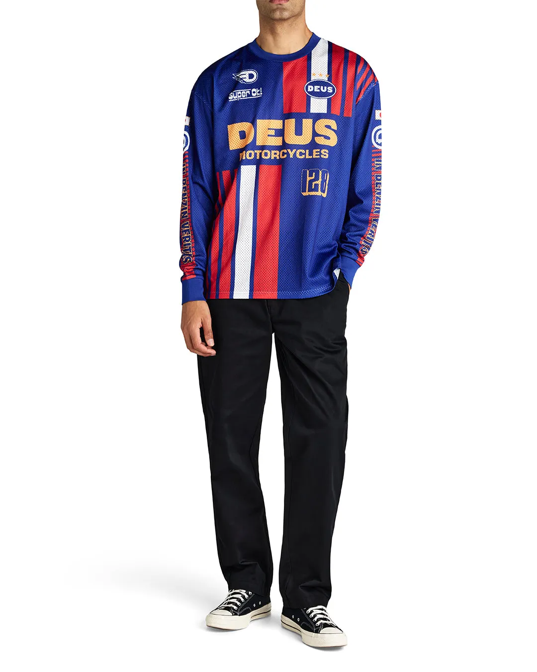 Lay Off Moto Jersey - Sodalite Blue sold by Deus Ex Machina product image thumbnail 3