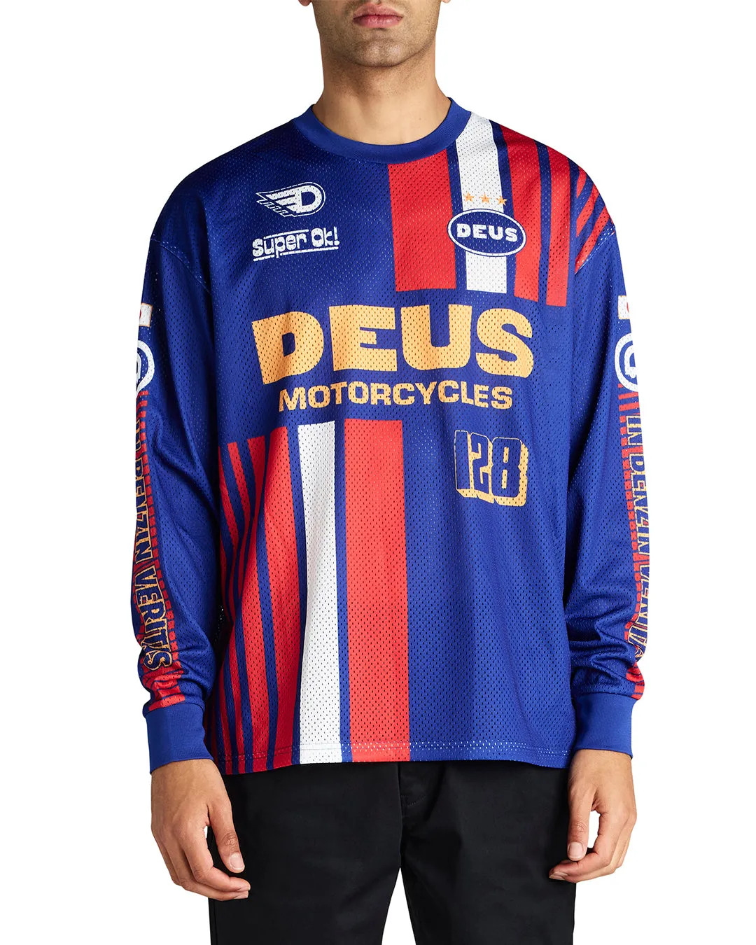 Lay Off Moto Jersey - Sodalite Blue sold by Deus Ex Machina