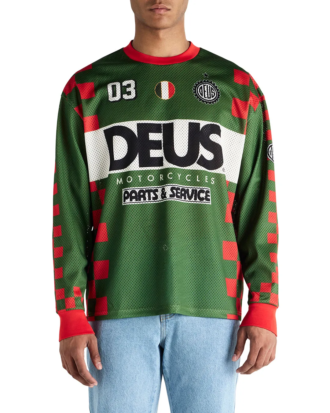 Overlap Moto Jersey - Green Bee sold by Deus Ex Machina