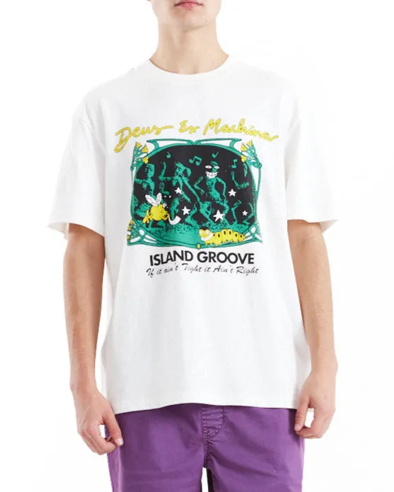 Island Groove Tee - Vintage White sold by Deus Ex Machina